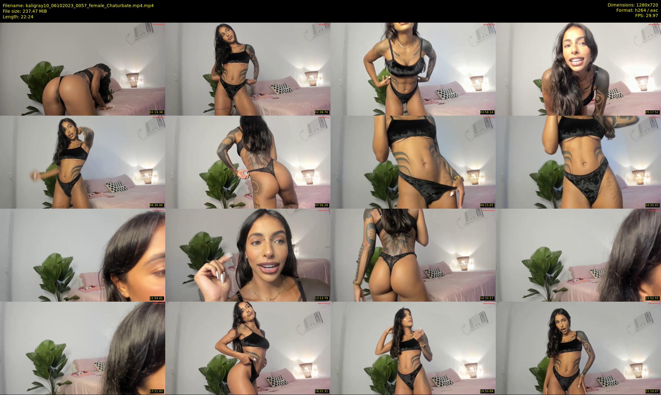 kaligray10 — 23 minute Chaturbate female cam show recording, 720p, Oct 6, 2023