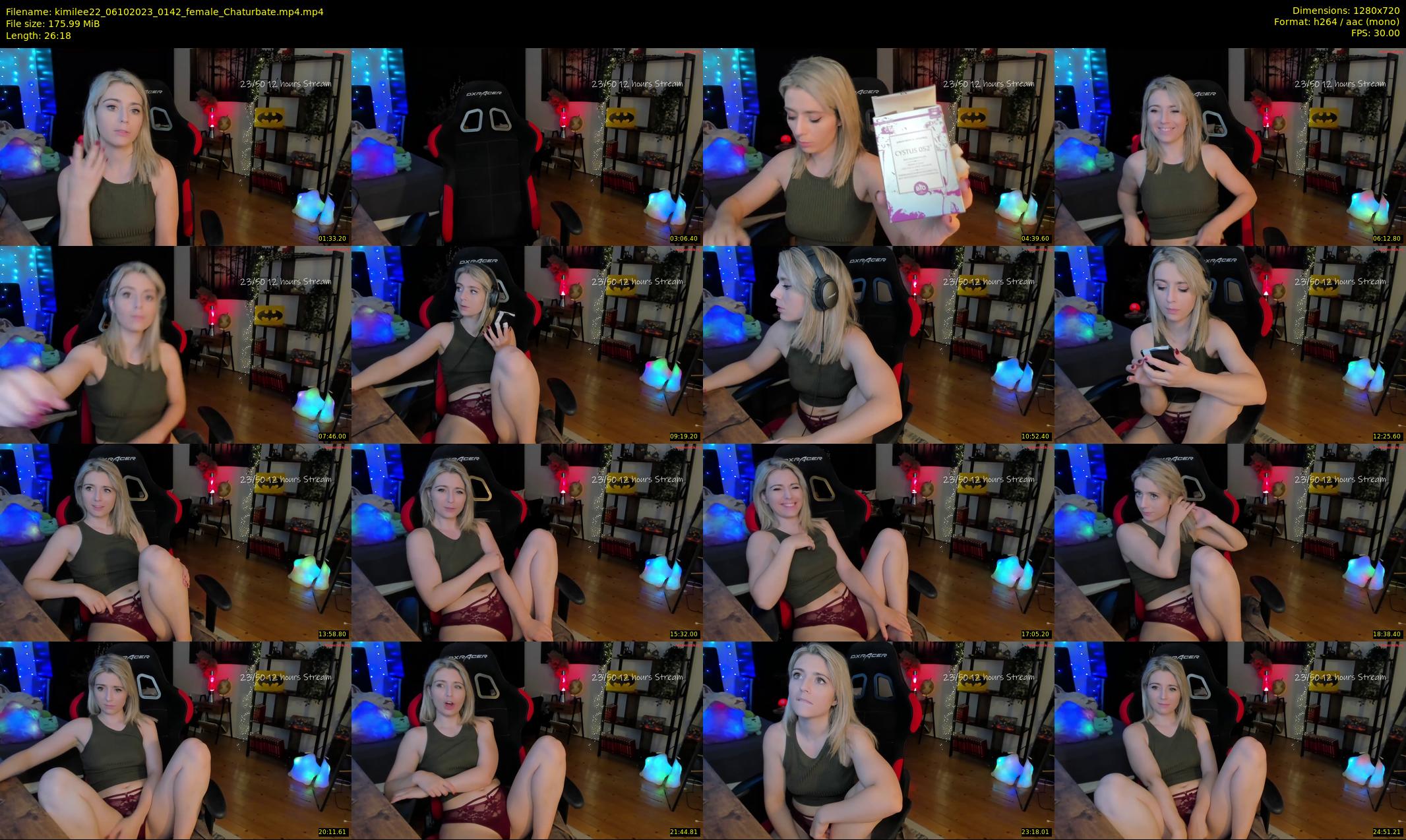 kimilee22 — 27 minute Chaturbate female cam show recording, 720p, Oct 6, 2023