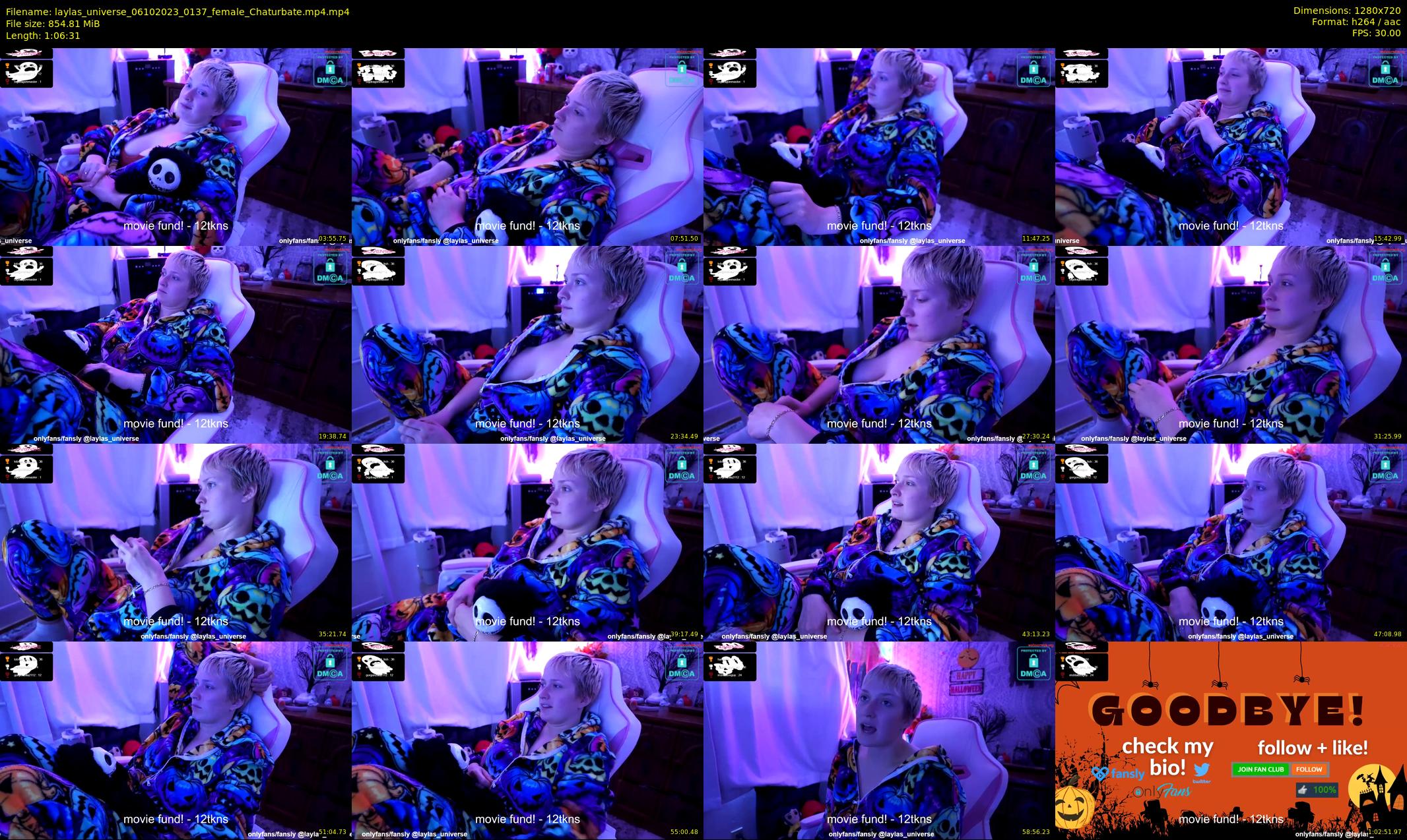 laylas_universe — 67 minute Chaturbate female cam show recording, 720p, Oct 6, 2023
