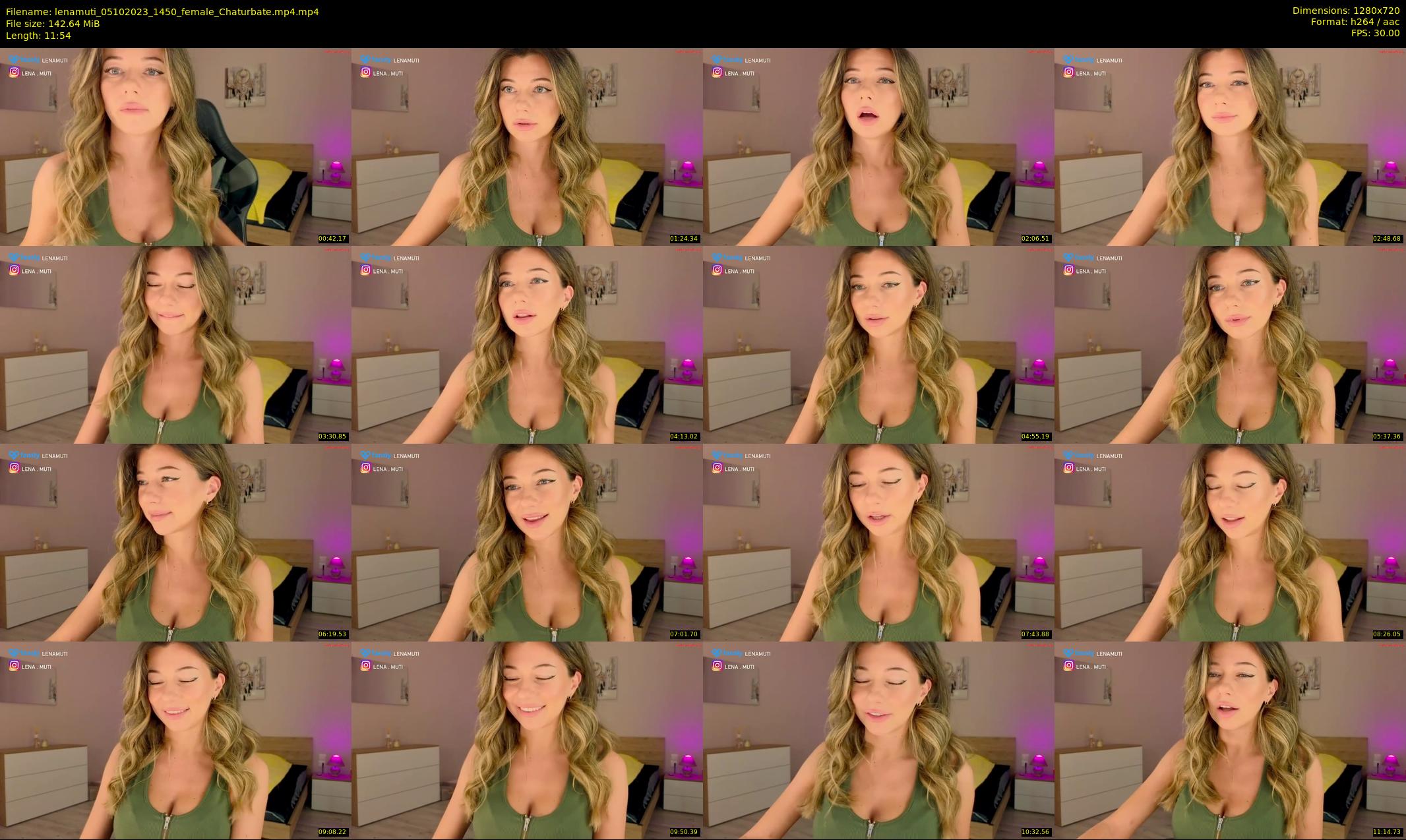 lenamuti — 12 minute Chaturbate female cam show recording, 720p, Oct 5, 2023