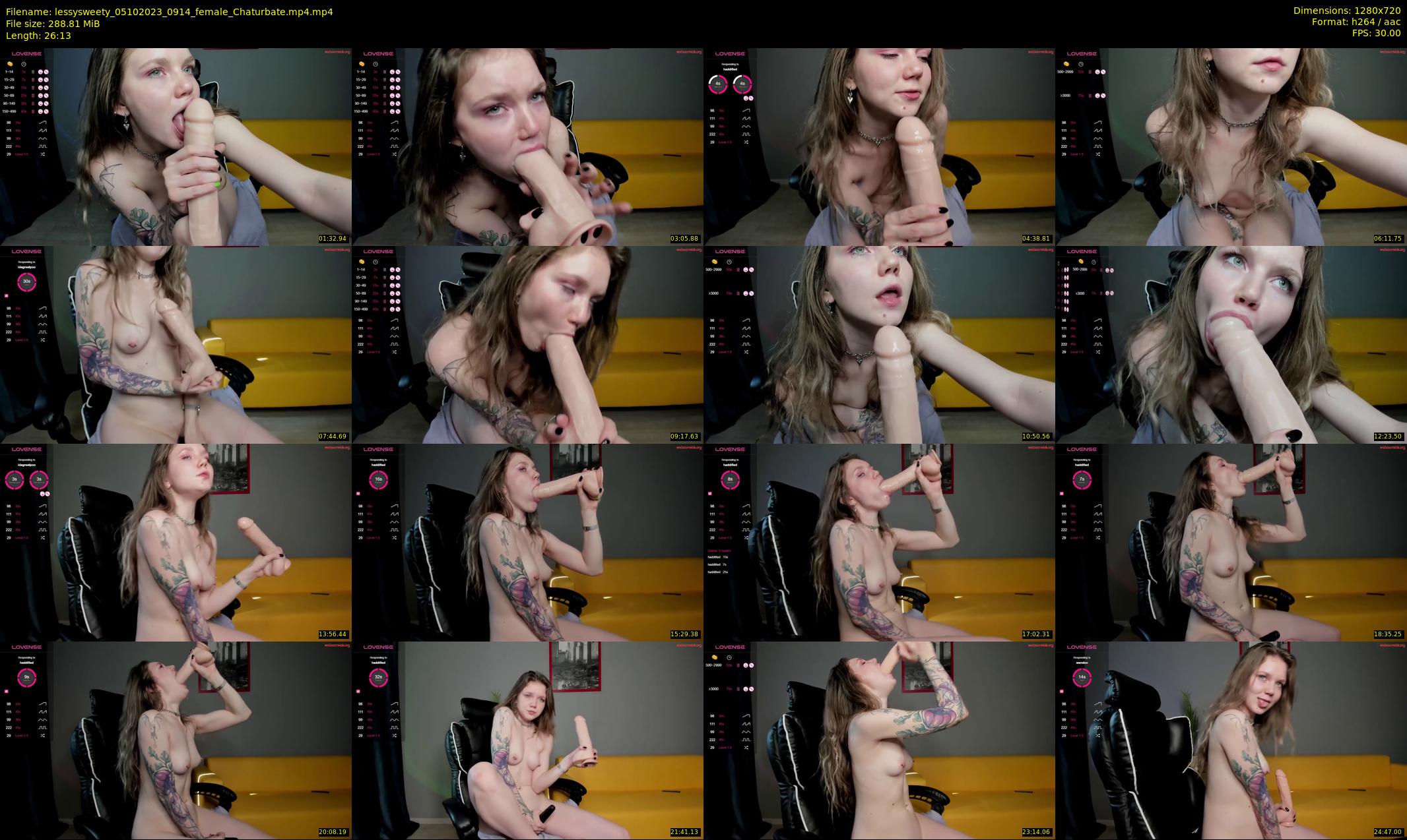 lessysweety — 27 minute Chaturbate female cam show recording, 720p, Oct 5, 2023