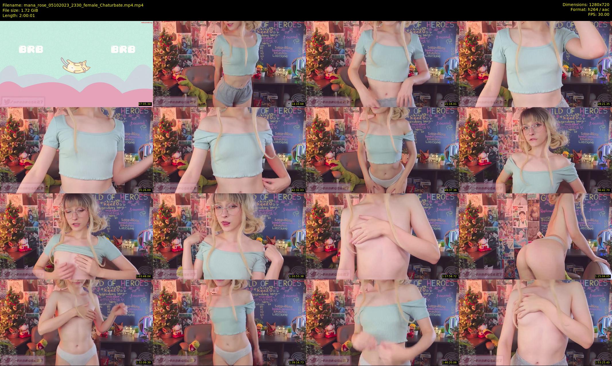 mana_rose — 121 minute Chaturbate female cam show recording, 720p, Oct 5, 2023
