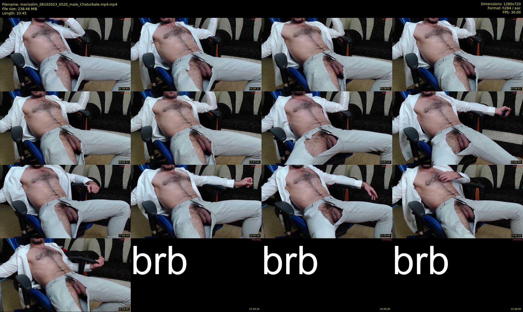 marioslim — 34 minute Chaturbate male cam show recording, 720p, Oct 6, 2023