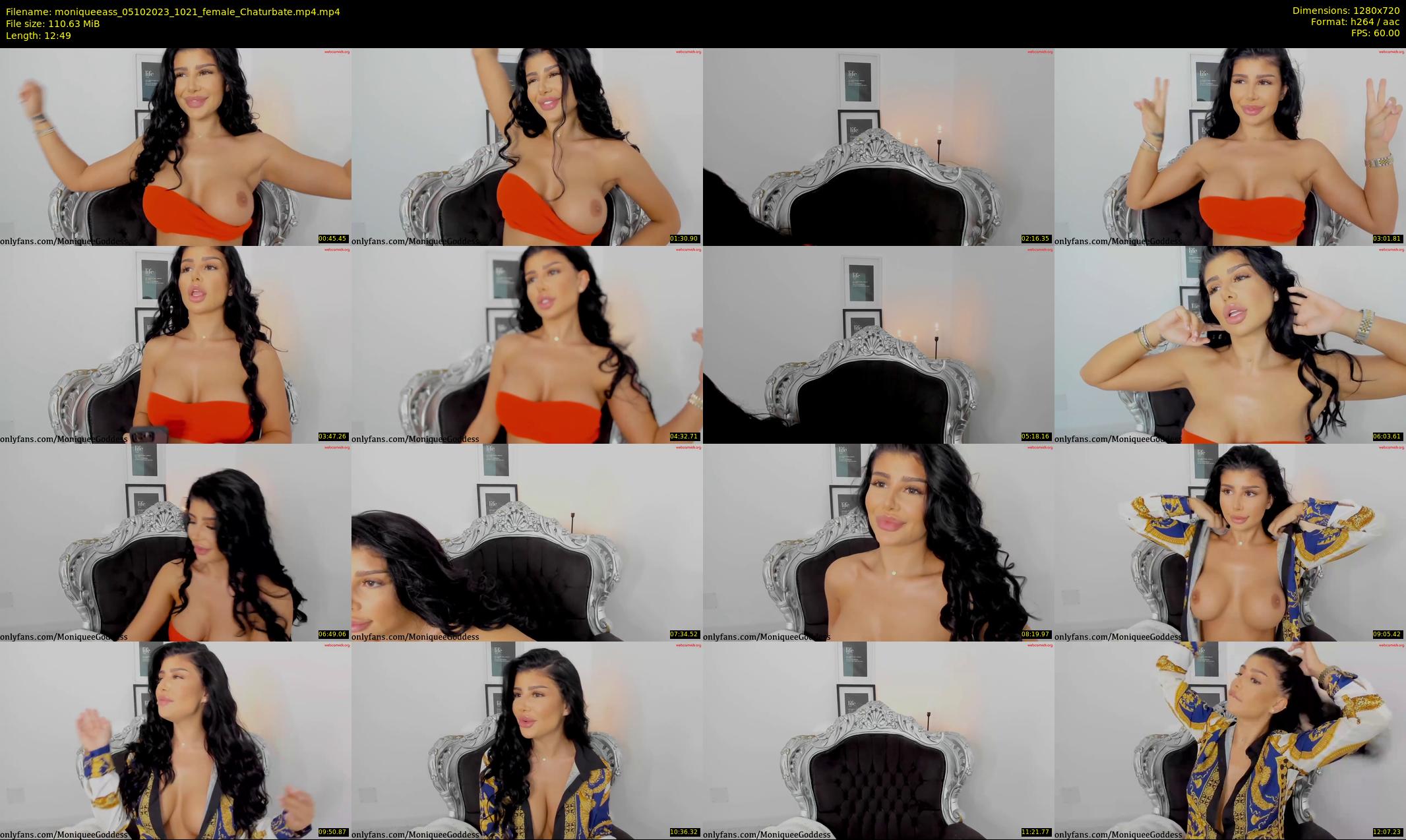 moniqueeass — 13 minute Chaturbate female cam show recording, 720p, Oct 5, 2023