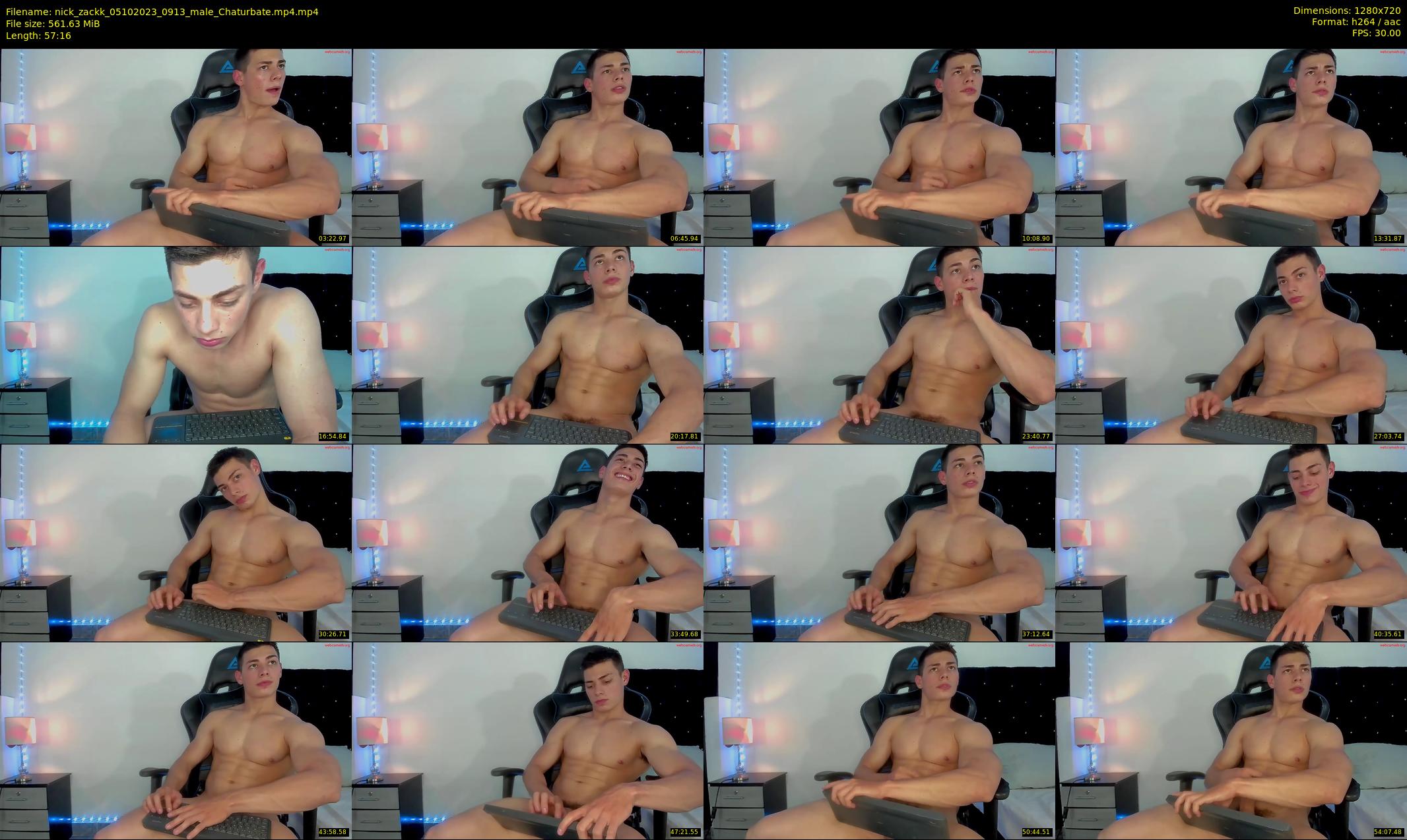 nick_zackk — 58 minute Chaturbate male cam show recording, 720p, Oct 5, 2023