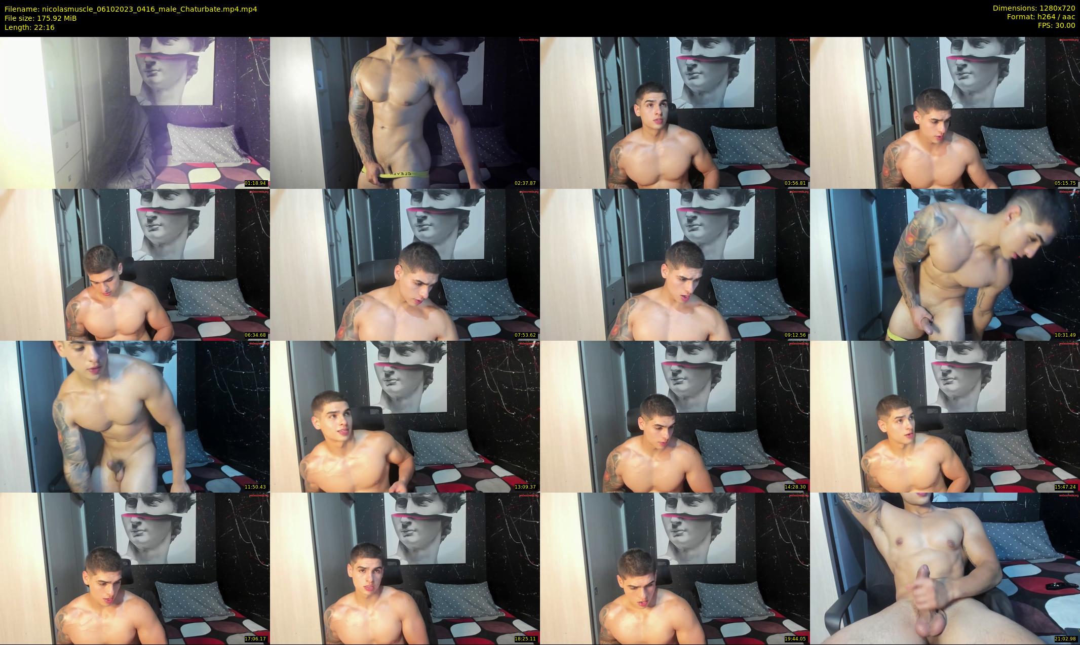 nicolasmuscle — 23 minute Chaturbate male cam show recording, 720p, Oct 6, 2023