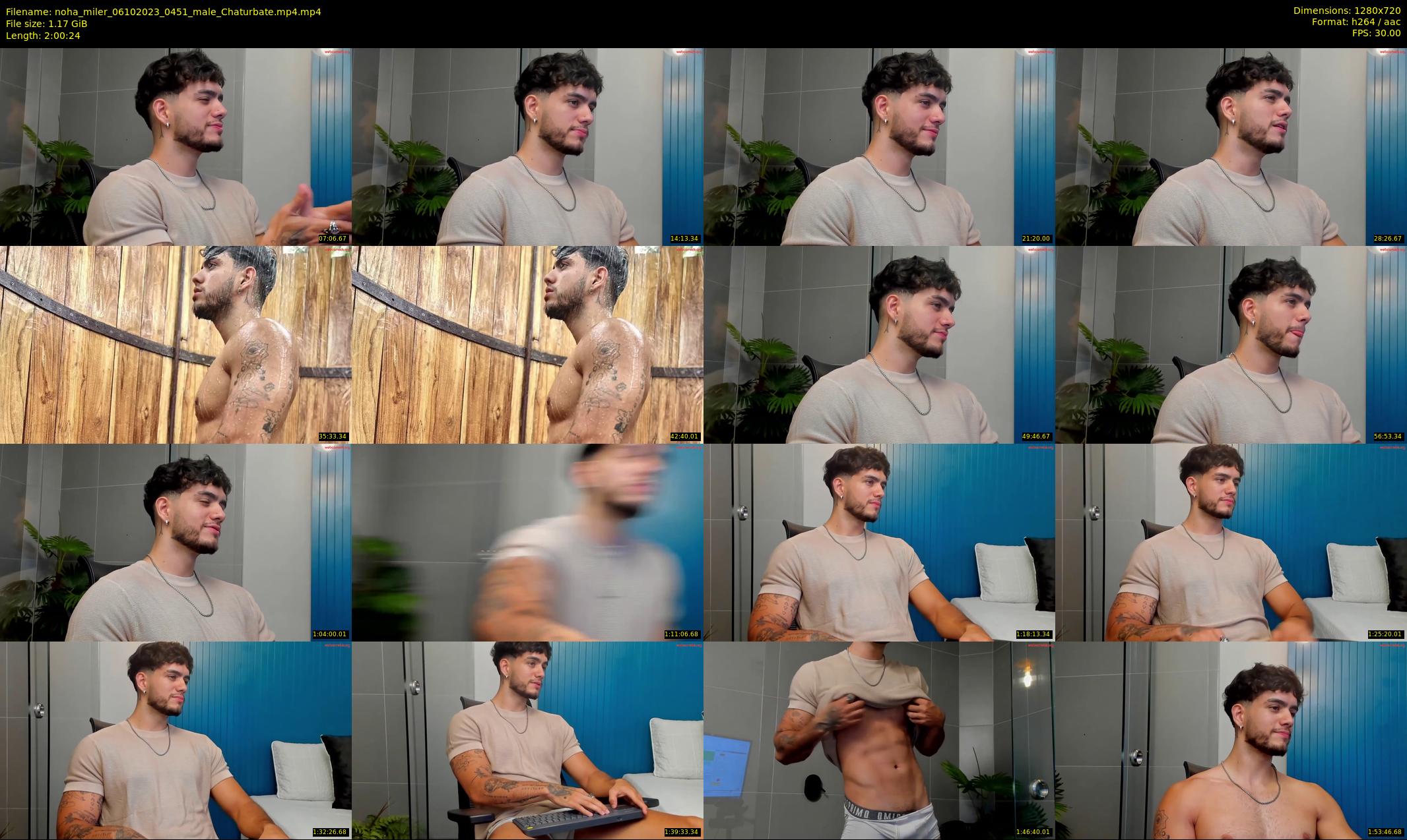 noha_miler — 121 minute Chaturbate male cam show recording, 720p, Oct 6, 2023