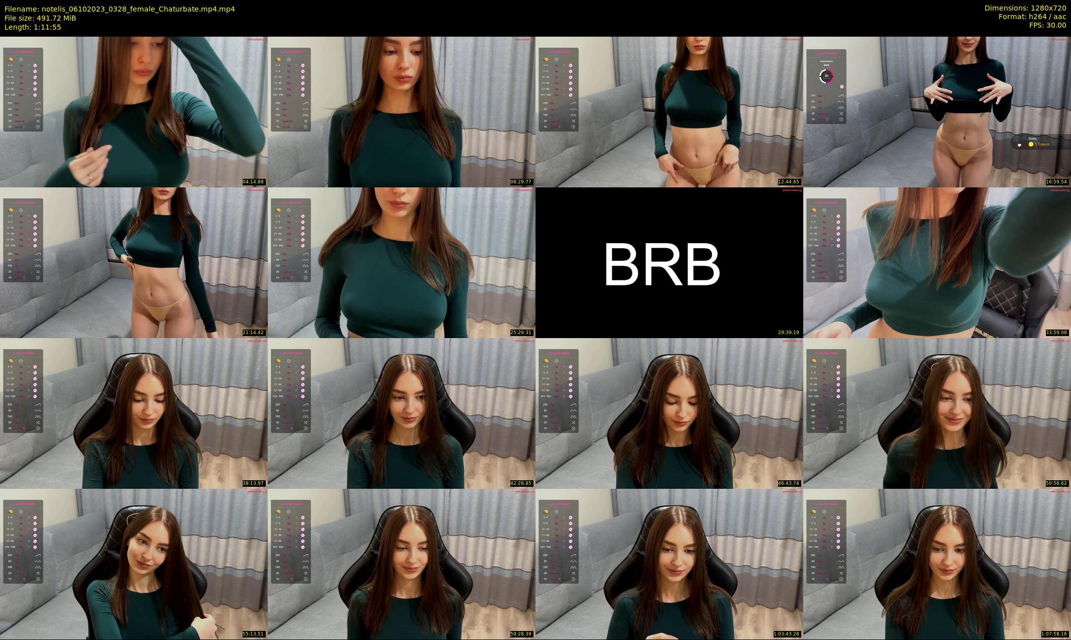 notelis — 72 minute Chaturbate female cam show recording, 720p, Oct 6, 2023