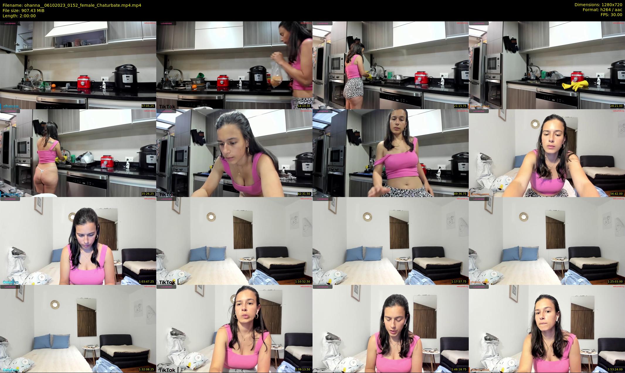 ohanna_ — 120 minute Chaturbate female cam show recording, 720p, Oct 6, 2023