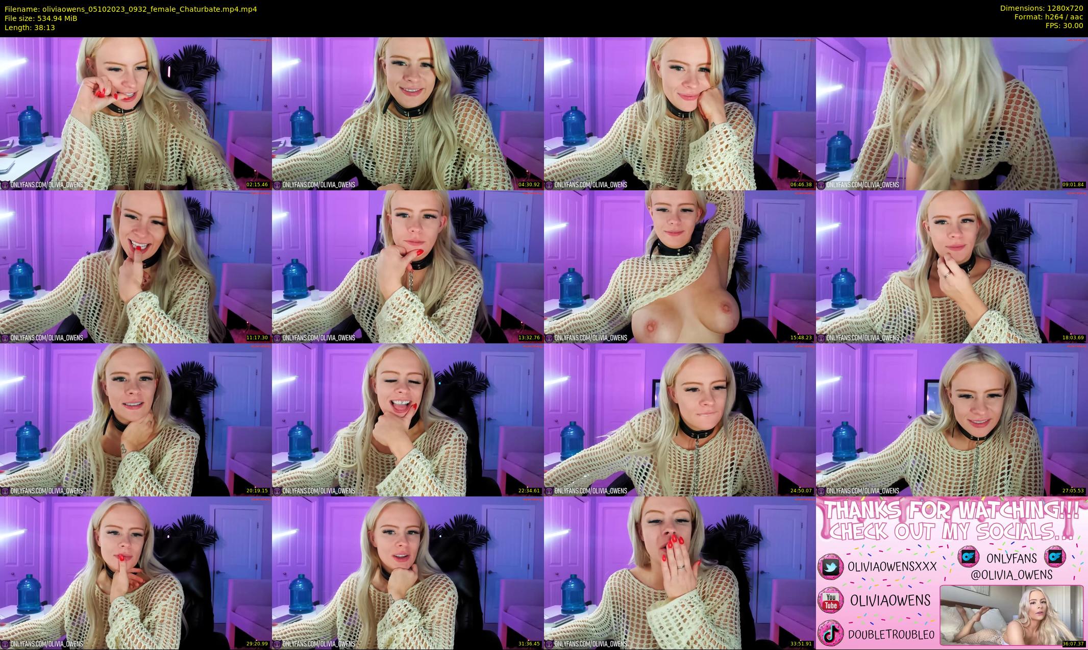 oliviaowens — 39 minute Chaturbate female cam show recording, 720p, Oct 5, 2023