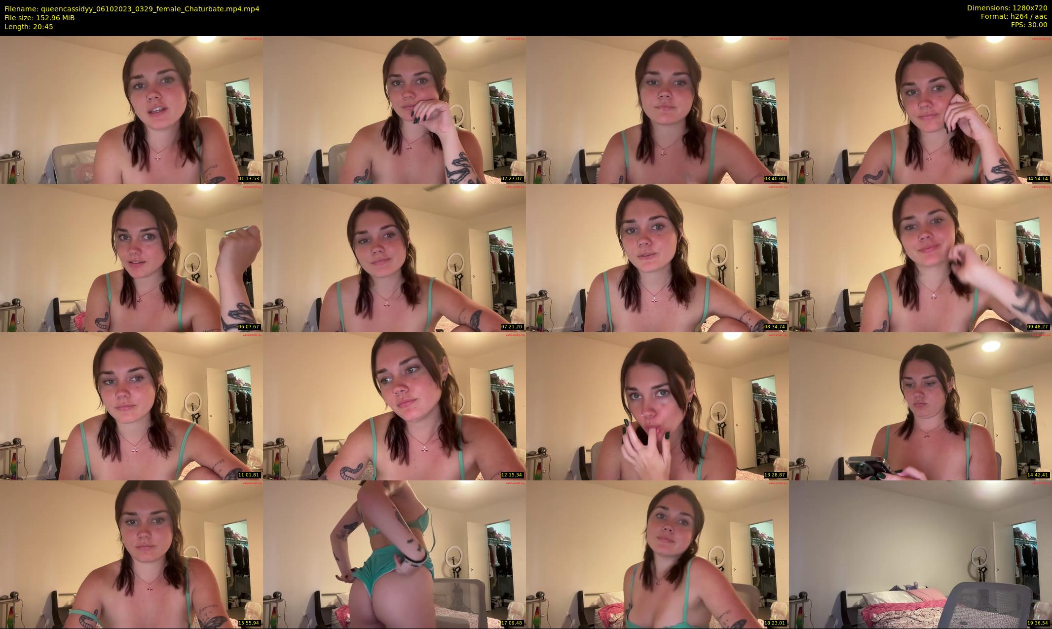 queencassidyy — 21 minute Chaturbate female cam show recording, 720p, Oct 6, 2023