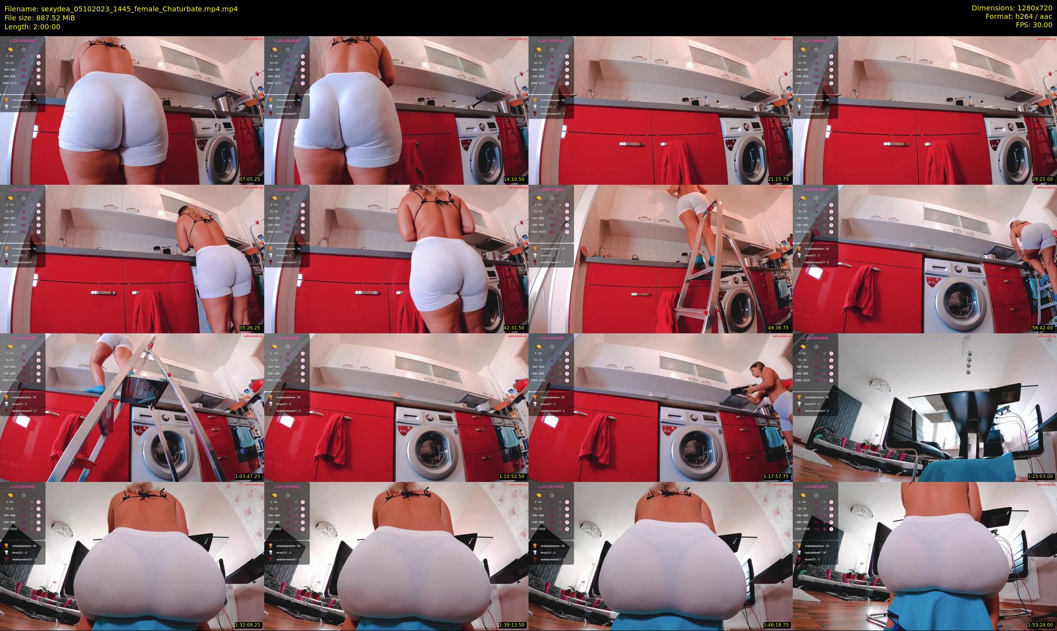 sexydea — 120 minute Chaturbate female cam show recording, 720p, Oct 5, 2023