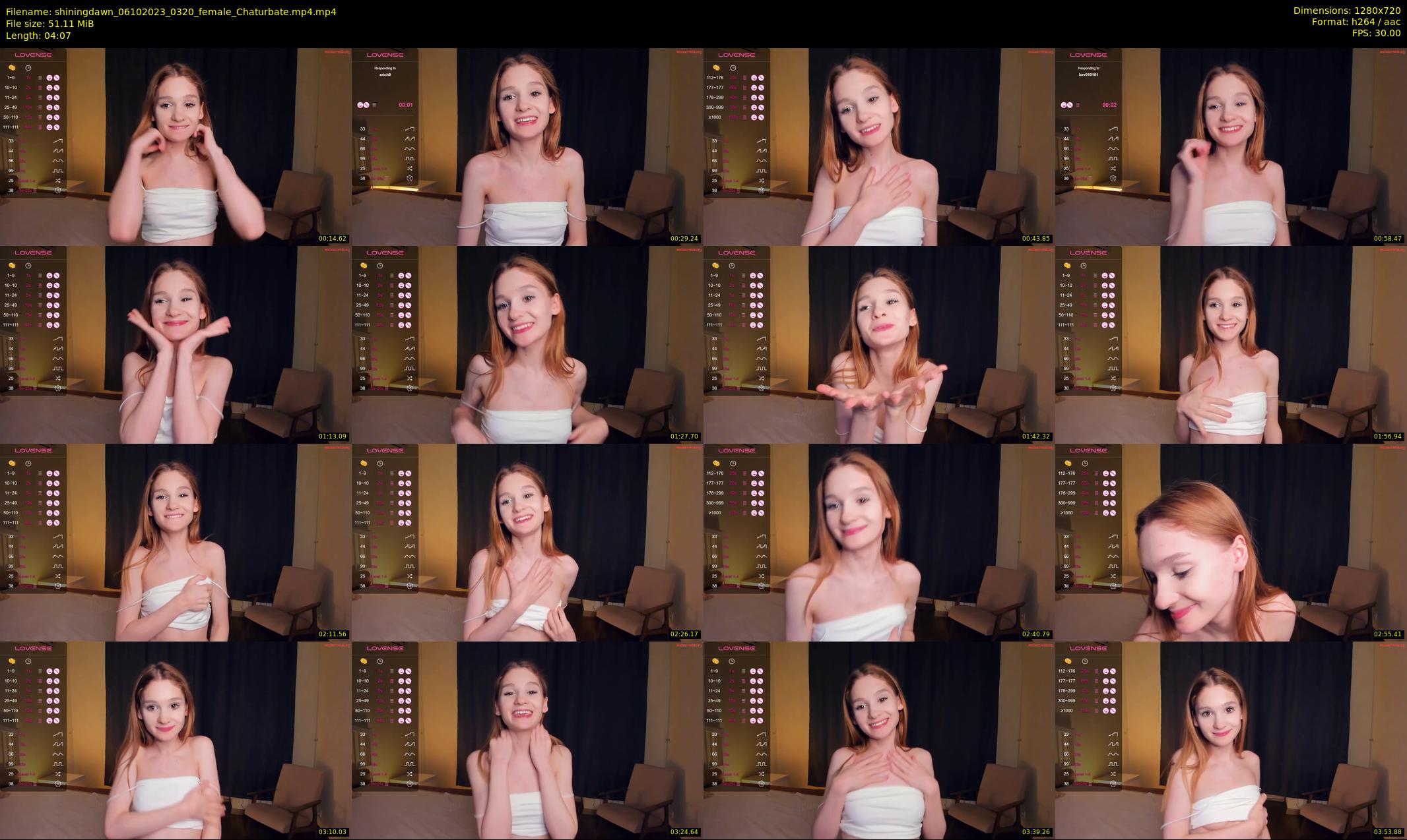 shiningdawn — 5 minute Chaturbate female cam show recording, 720p, Oct 6, 2023