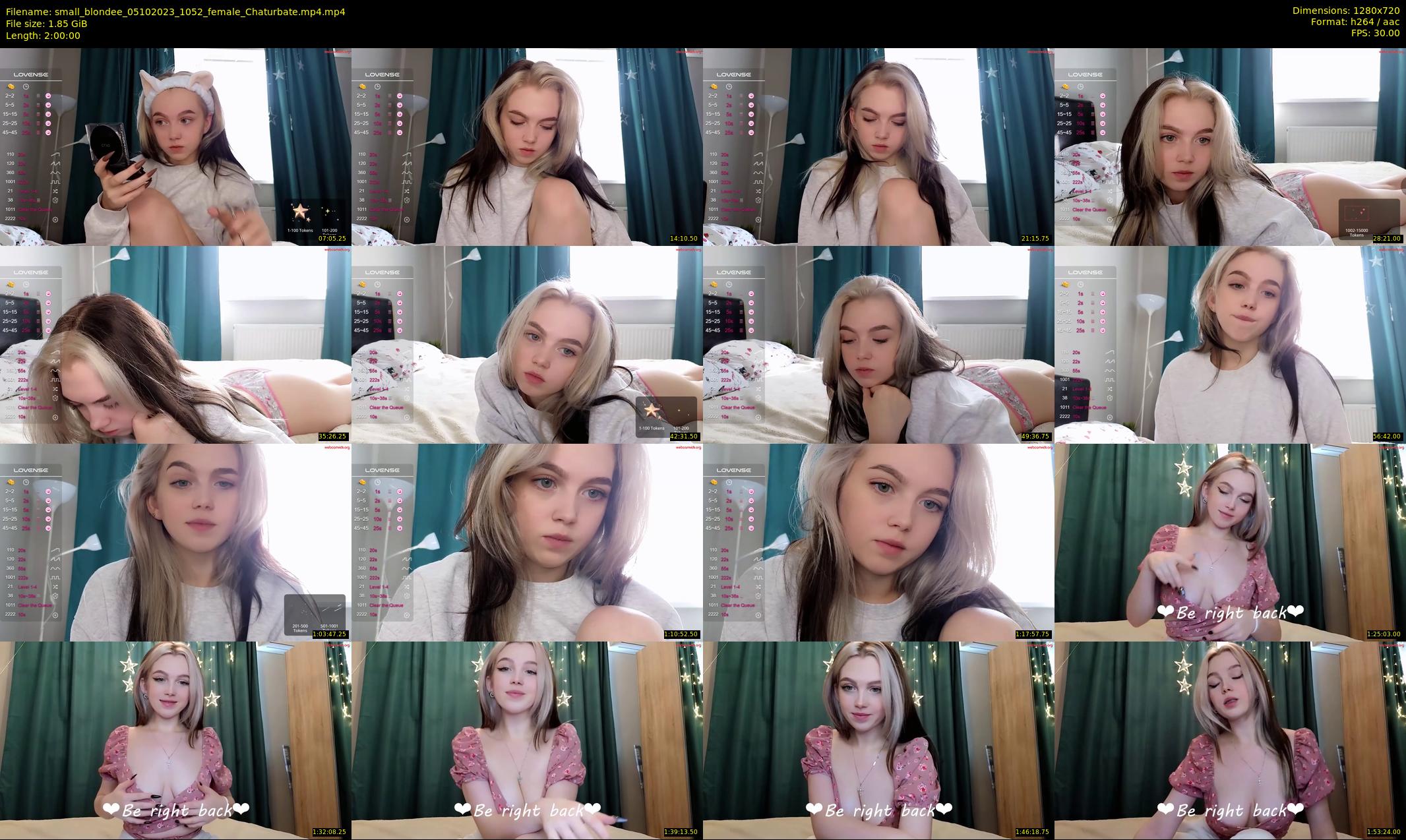 small_blondee — 120 minute Chaturbate female cam show recording, 720p, Oct 5, 2023