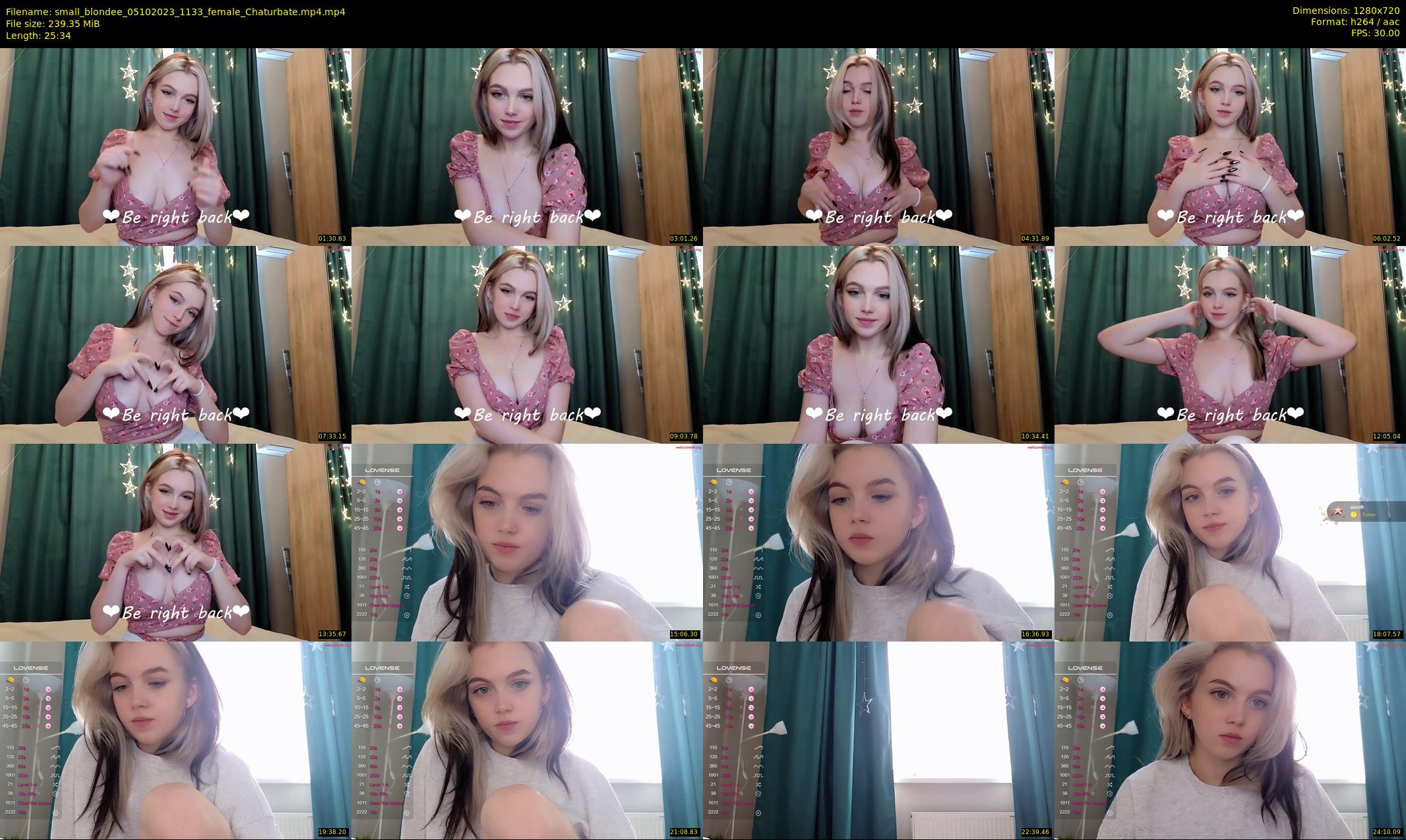 small_blondee — 26 minute Chaturbate female cam show recording, 720p, Oct 5, 2023
