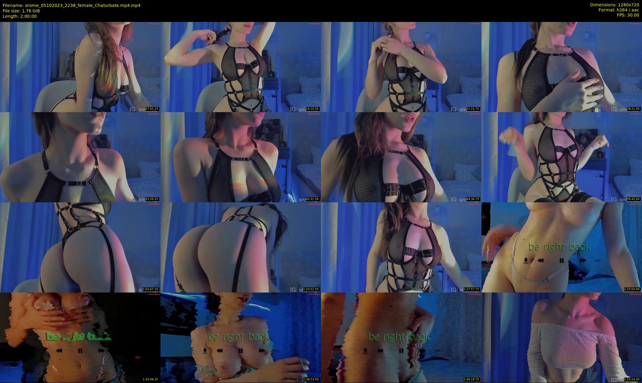 snsme — 120 minute Chaturbate female cam show recording, 720p, Oct 5, 2023