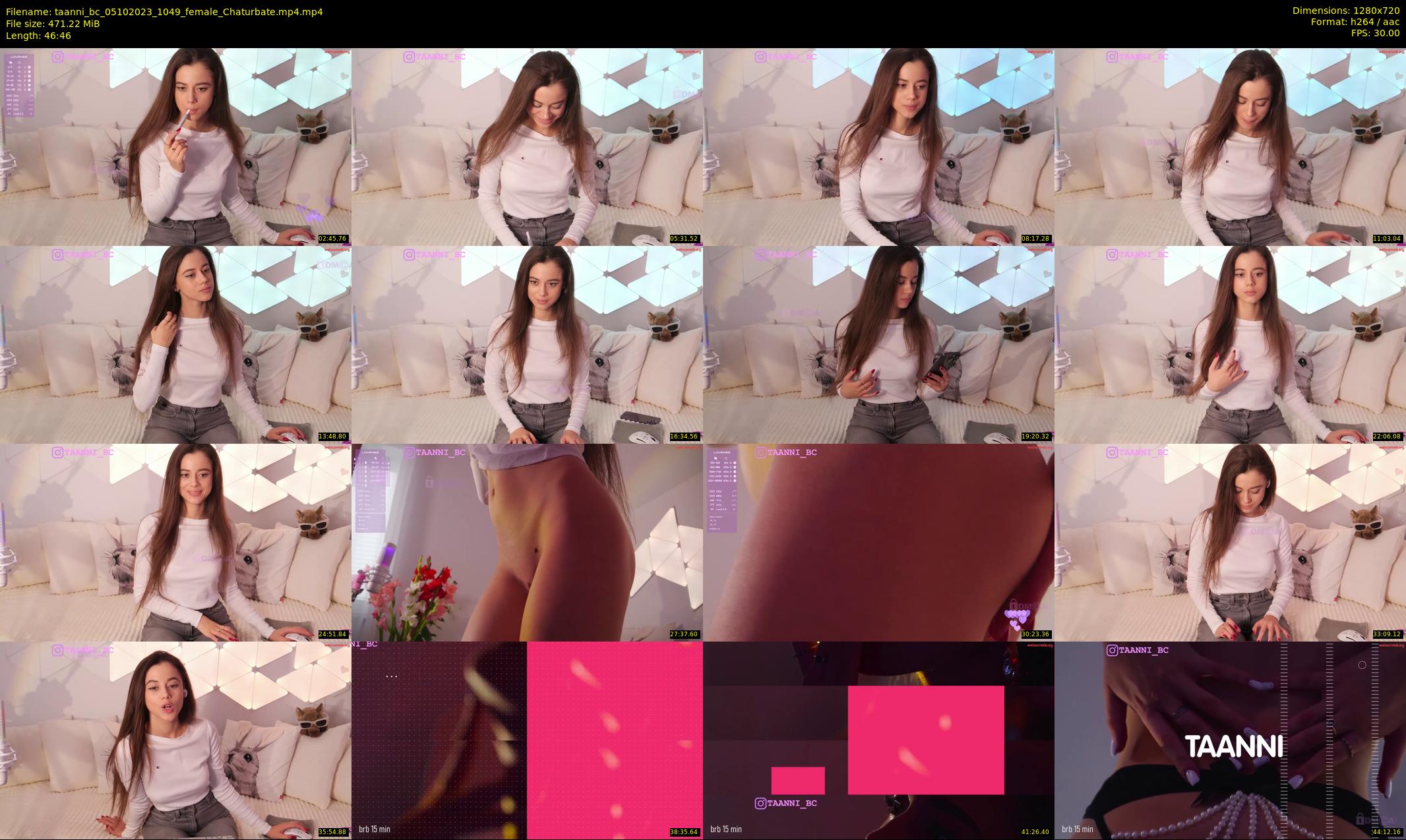 taanni_bc — 47 minute Chaturbate female cam show recording, 720p, Oct 5, 2023