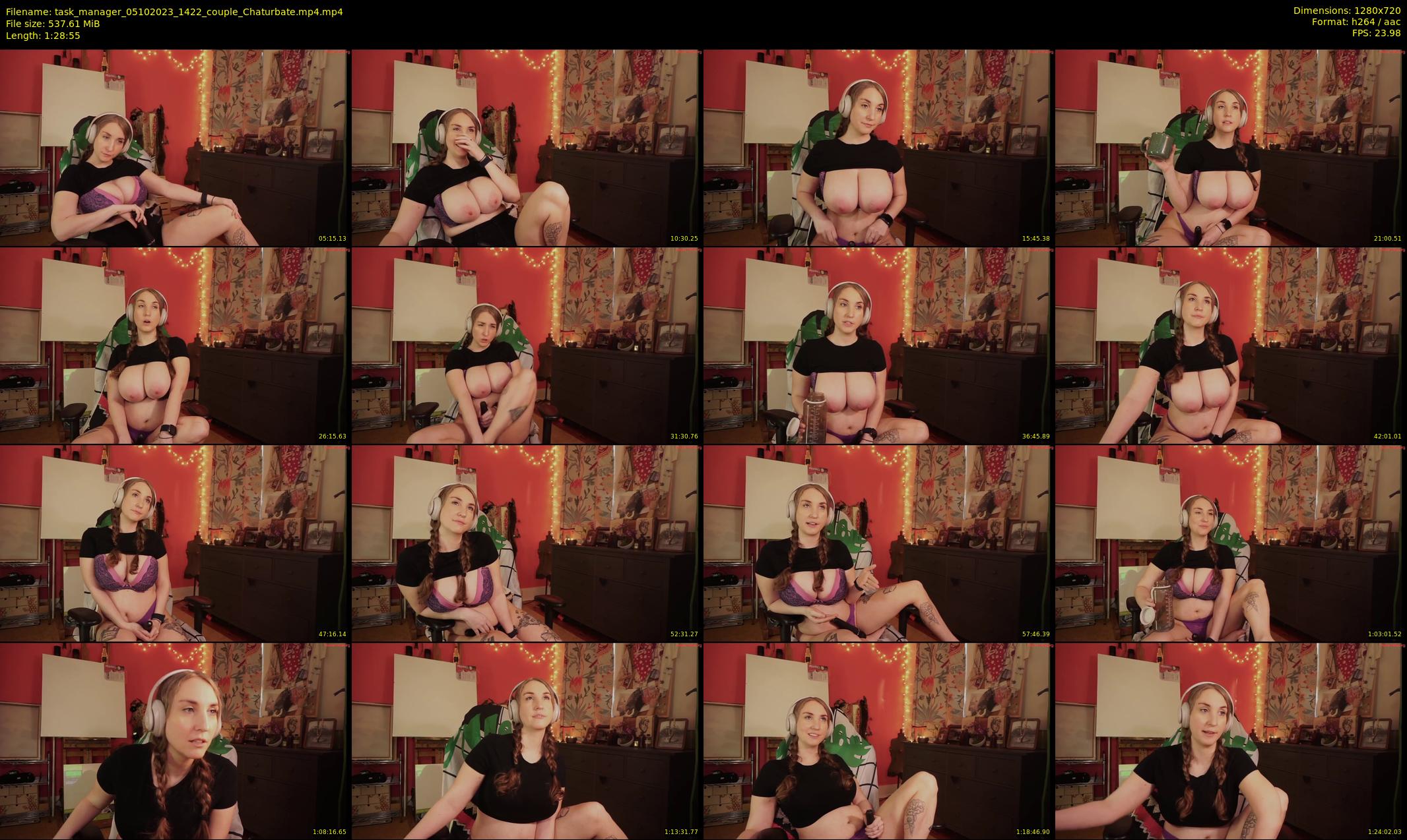 task_manager — 89 minute Chaturbate couple cam show recording, 720p, Oct 5, 2023