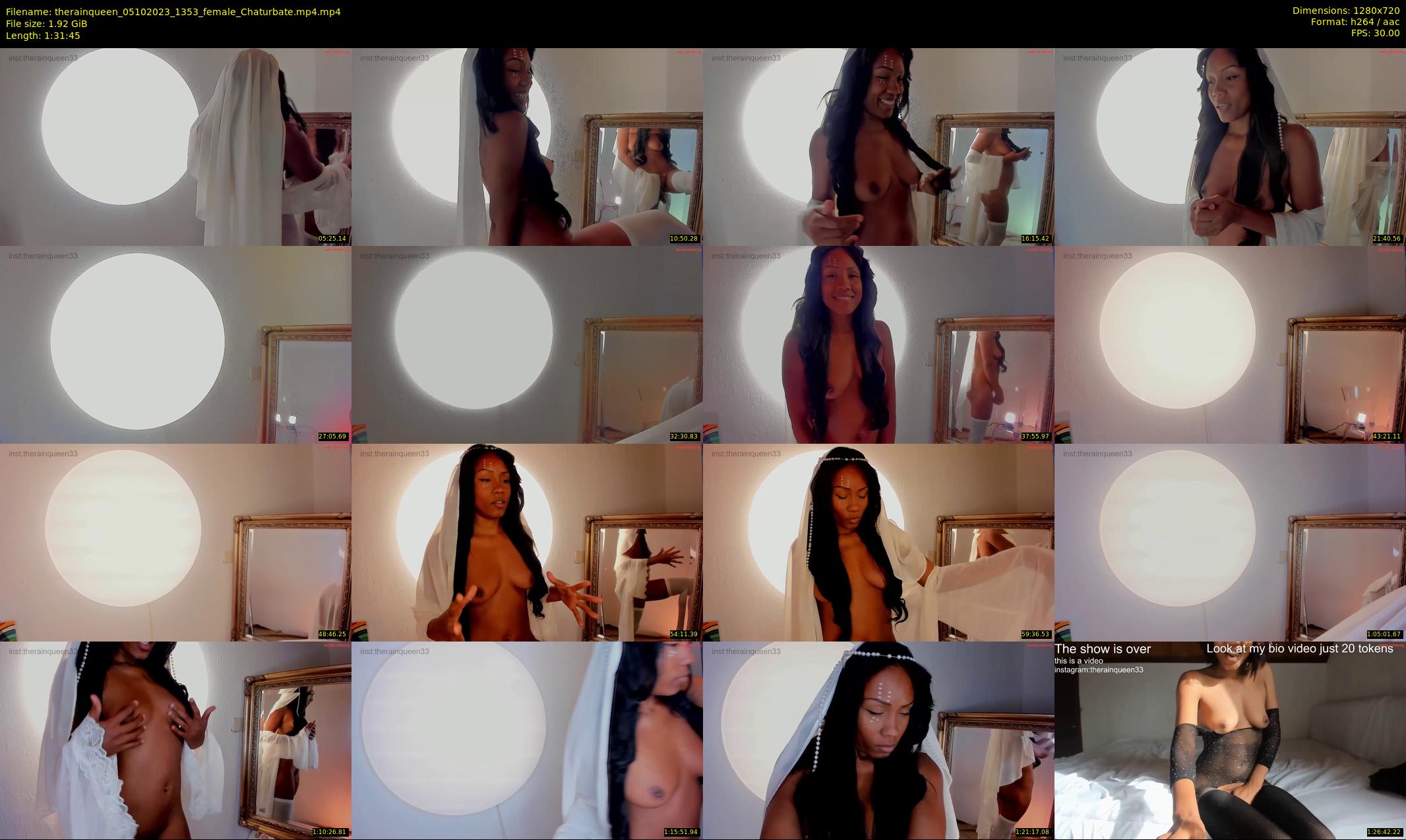 therainqueen — 92 minute Chaturbate female cam show recording, 720p, Oct 5, 2023