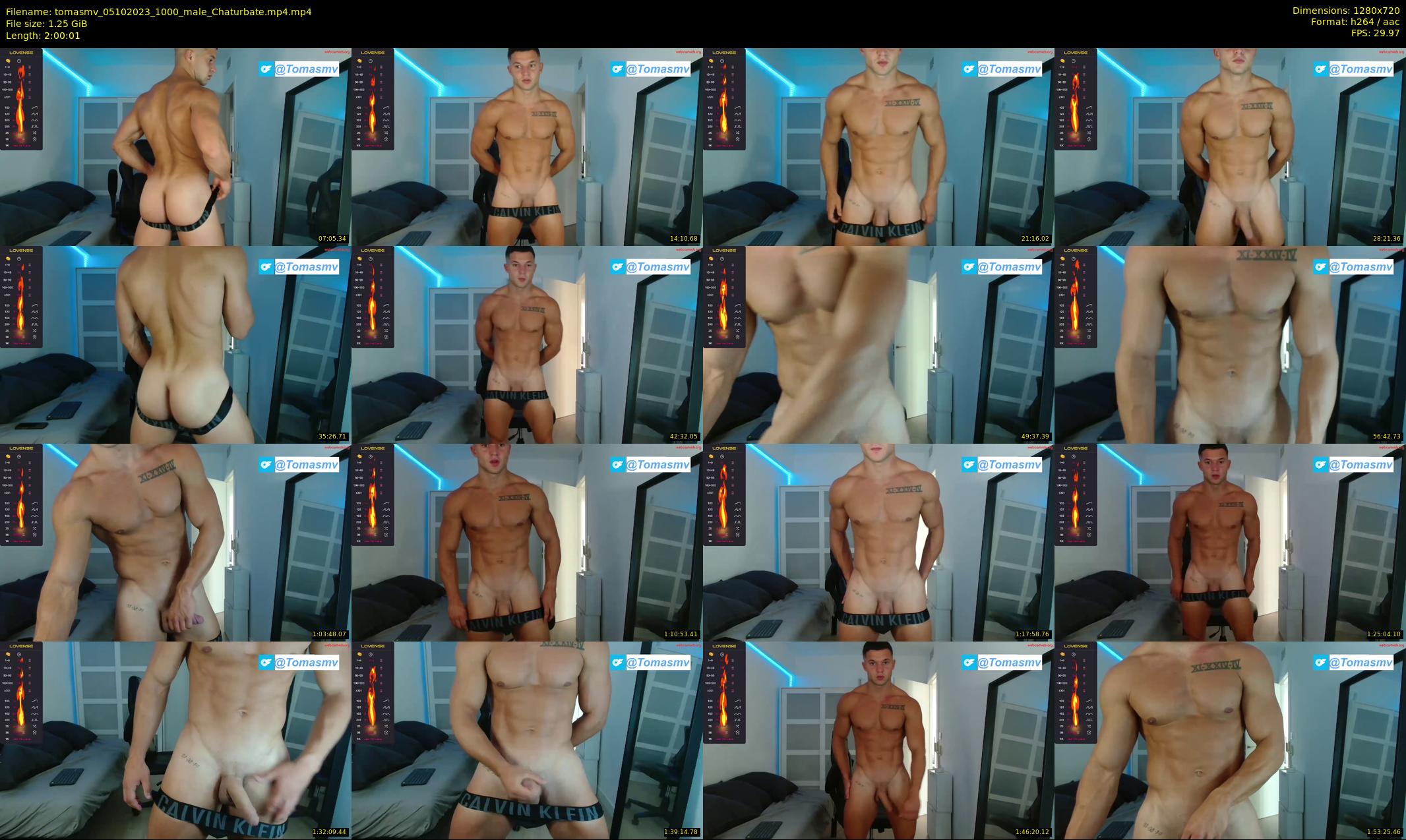 tomasmv — 121 minute Chaturbate male cam show recording, 720p, Oct 5, 2023