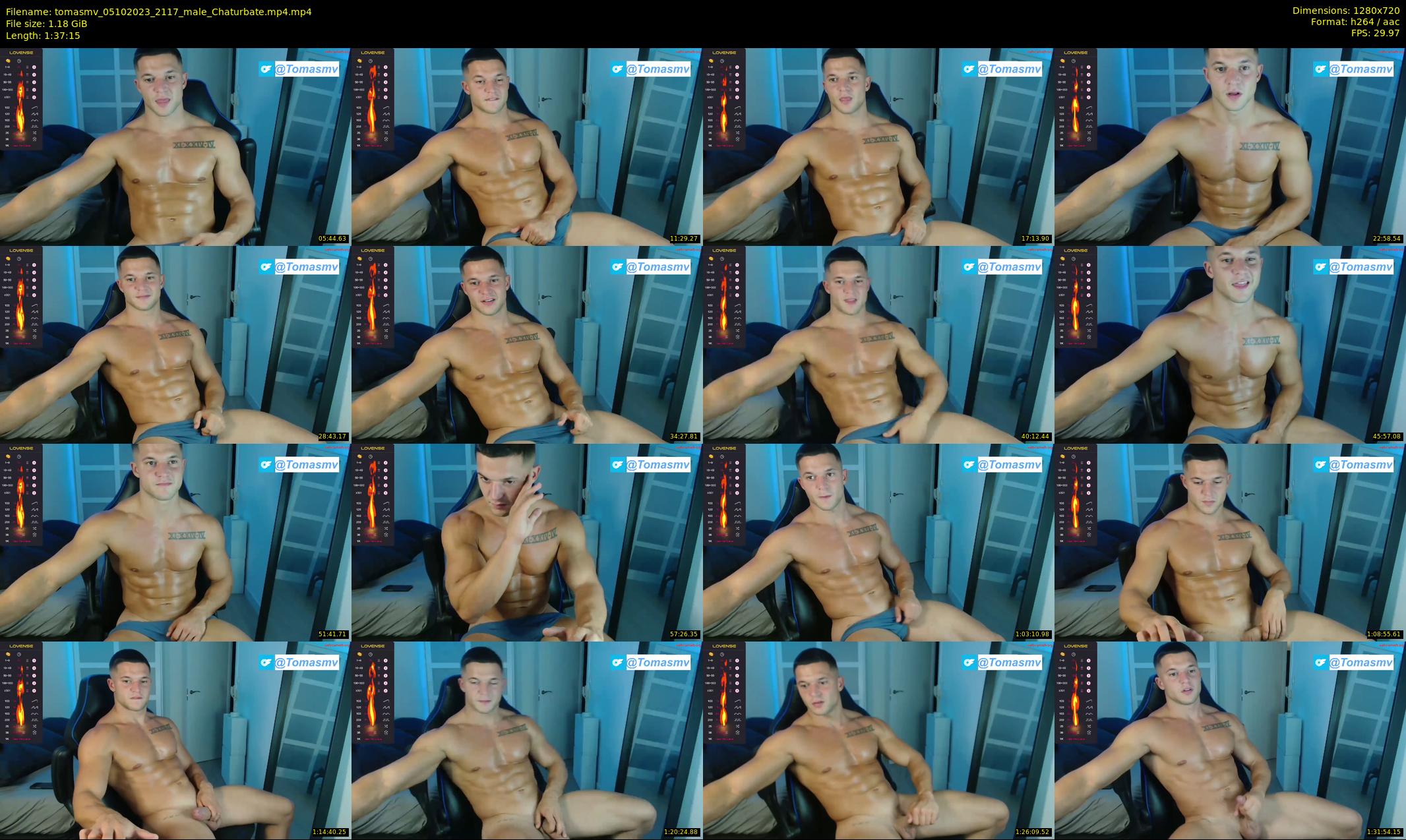 tomasmv — 98 minute Chaturbate male cam show recording, 720p, Oct 5, 2023
