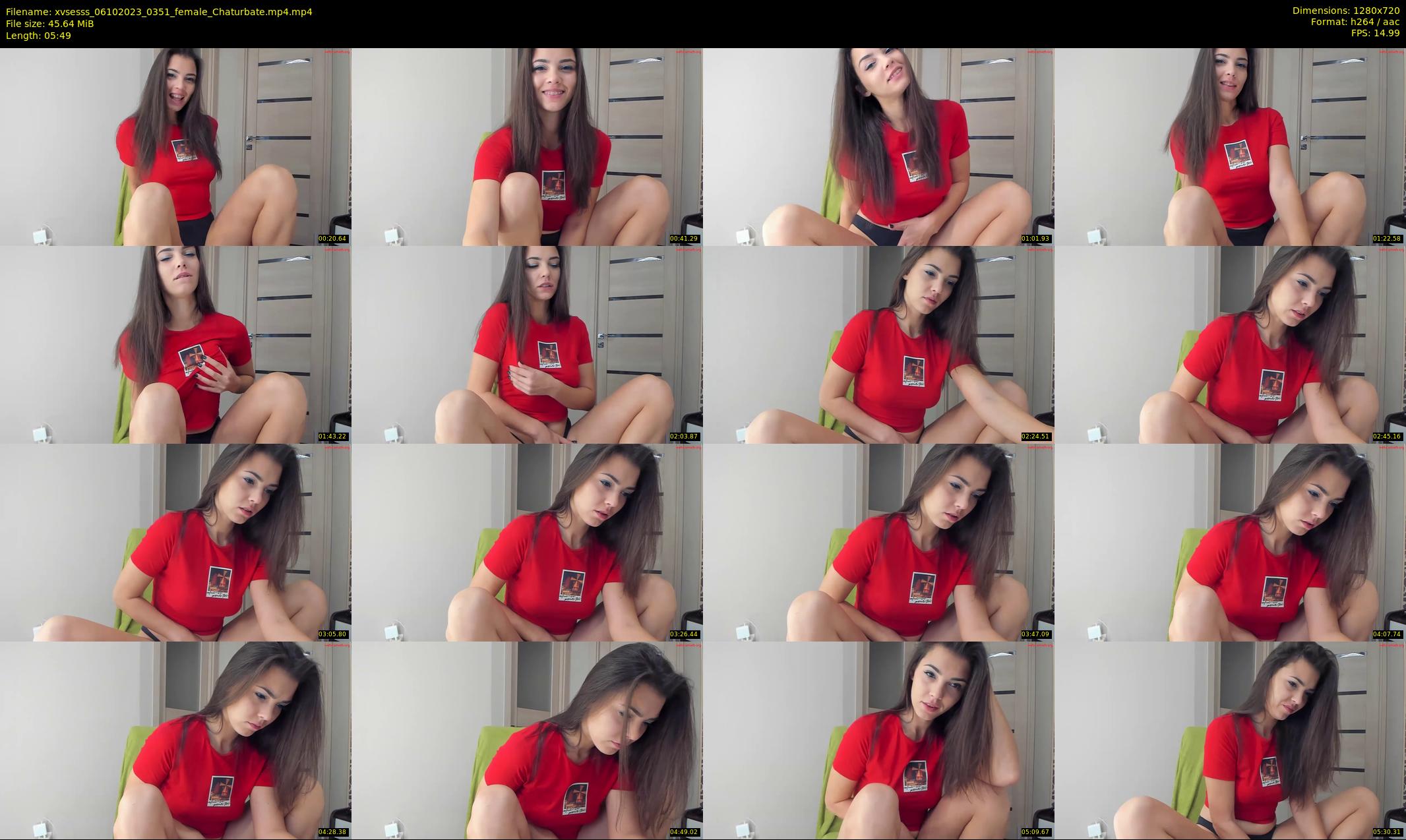 xvsesss — 6 minute Chaturbate female cam show recording, 720p, Oct 6, 2023