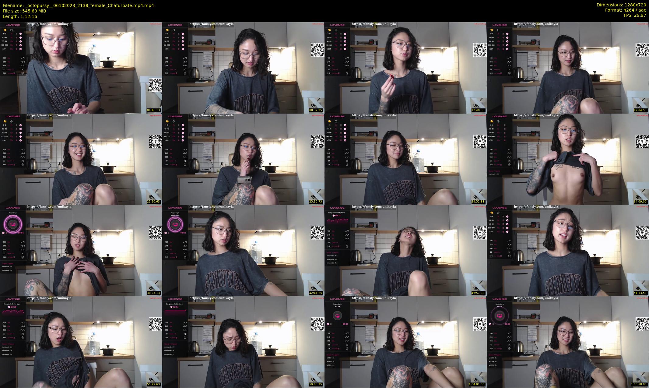 _octopussy_ — 73 minute Chaturbate female cam show recording, 720p, Oct 6, 2023