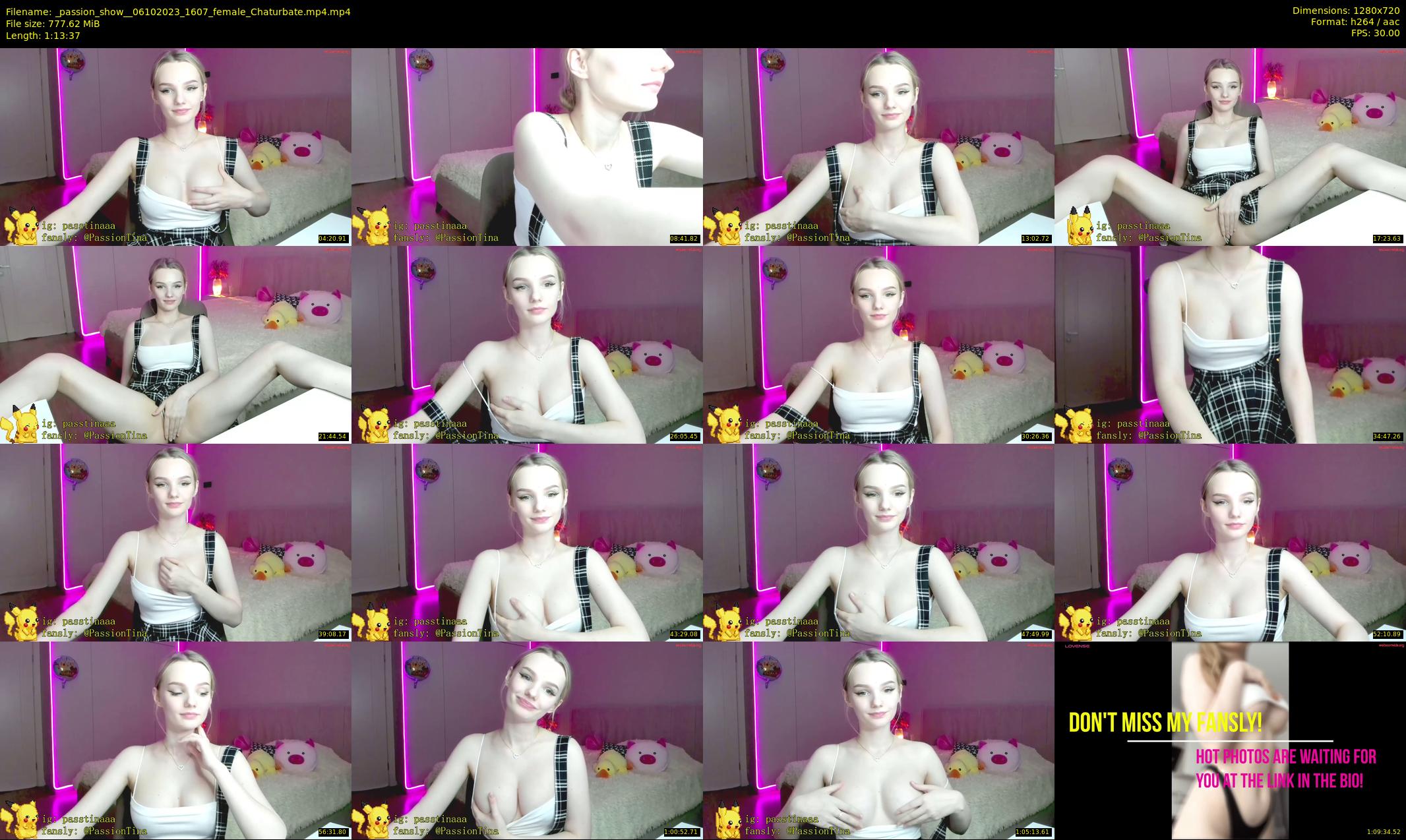 _passion_show_ — 74 minute Chaturbate couple cam show recording, 720p, Oct 6, 2023