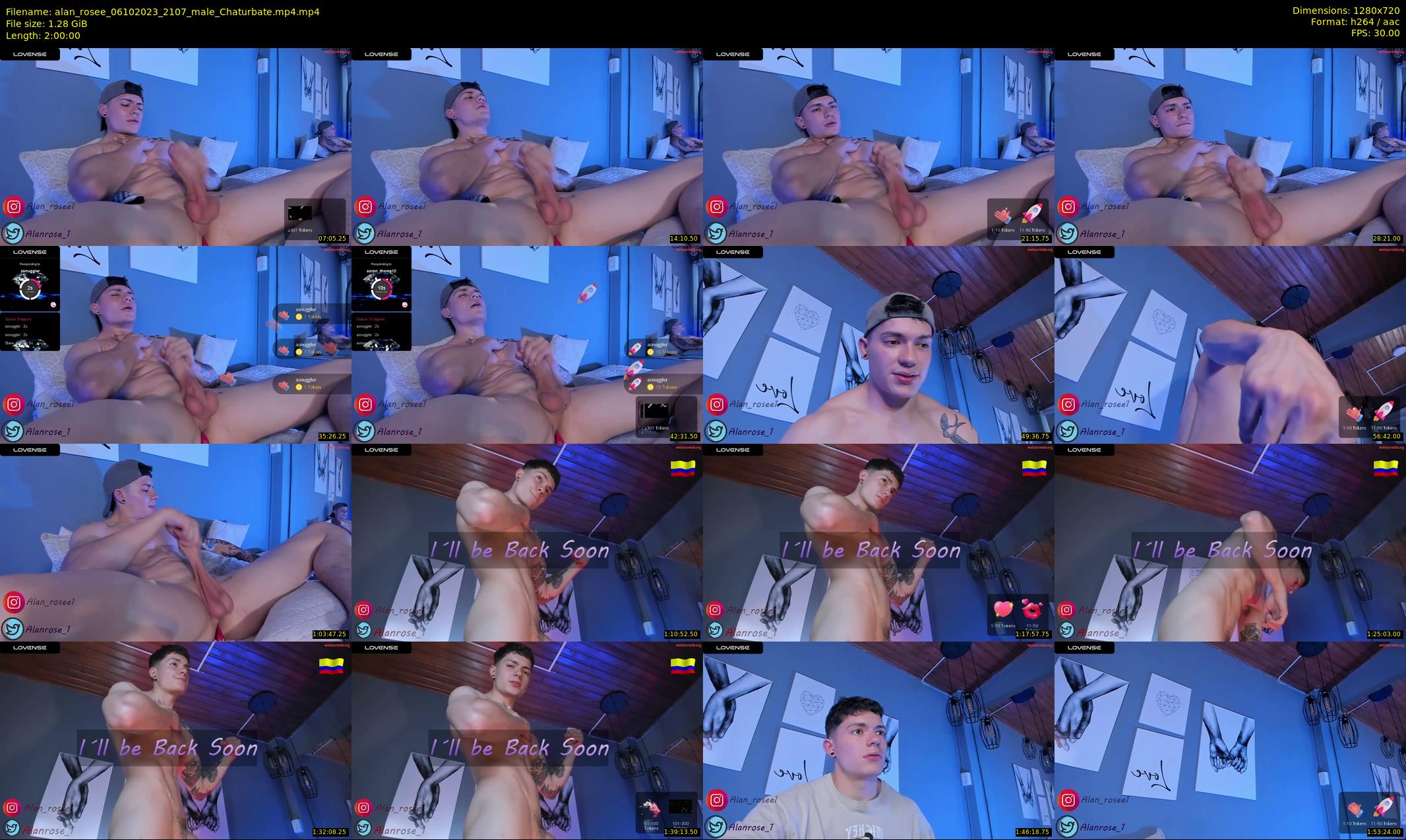 alan_rosee — 120 minute Chaturbate male cam show recording, 720p, Oct 6, 2023