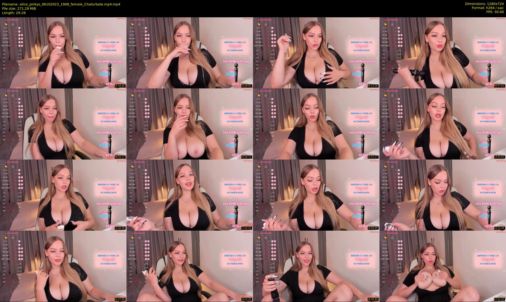 alice_pinkys — 30 minute Chaturbate female cam show recording, 720p, Oct 6, 2023