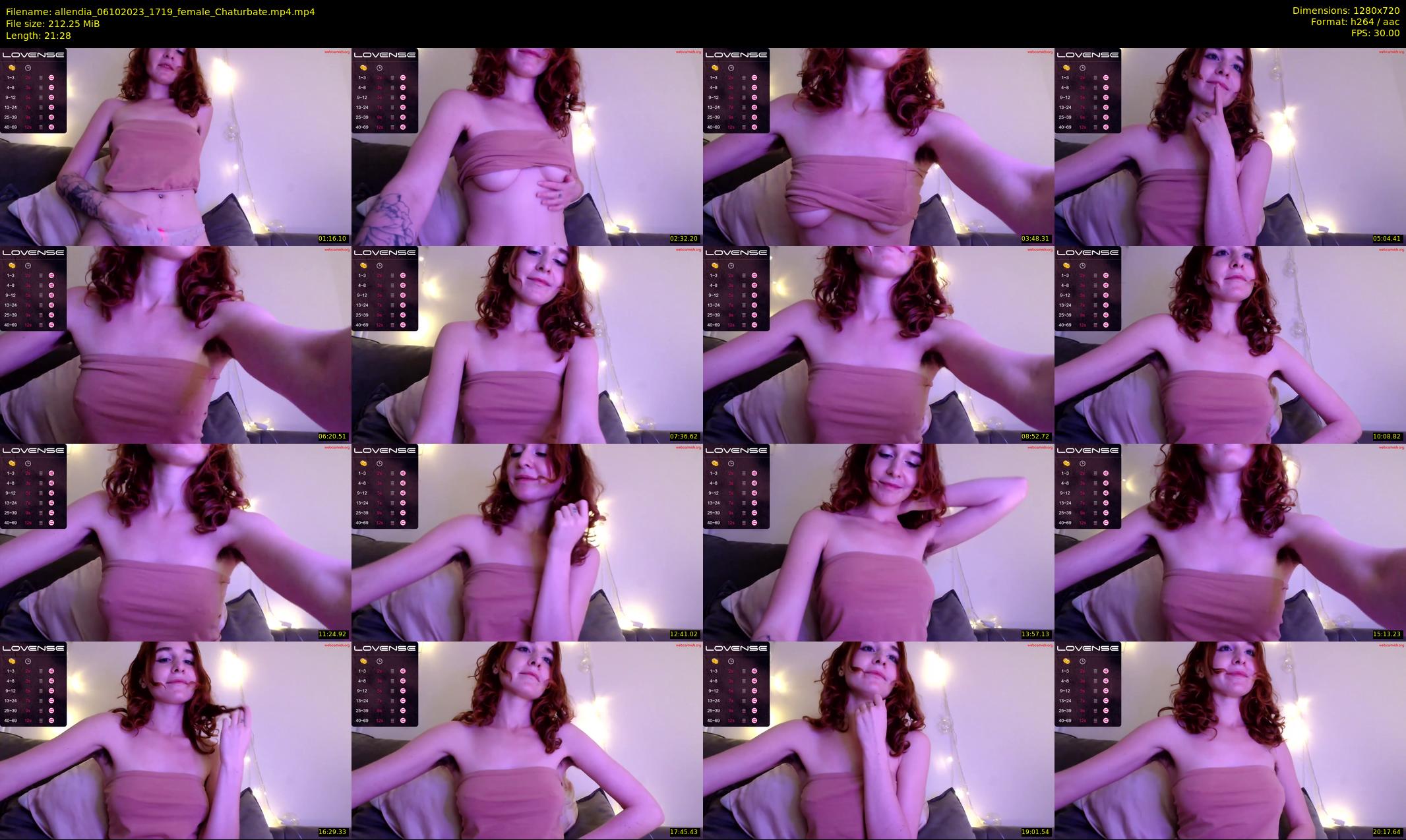 allendia — 22 minute Chaturbate female cam show recording, 720p, Oct 6, 2023