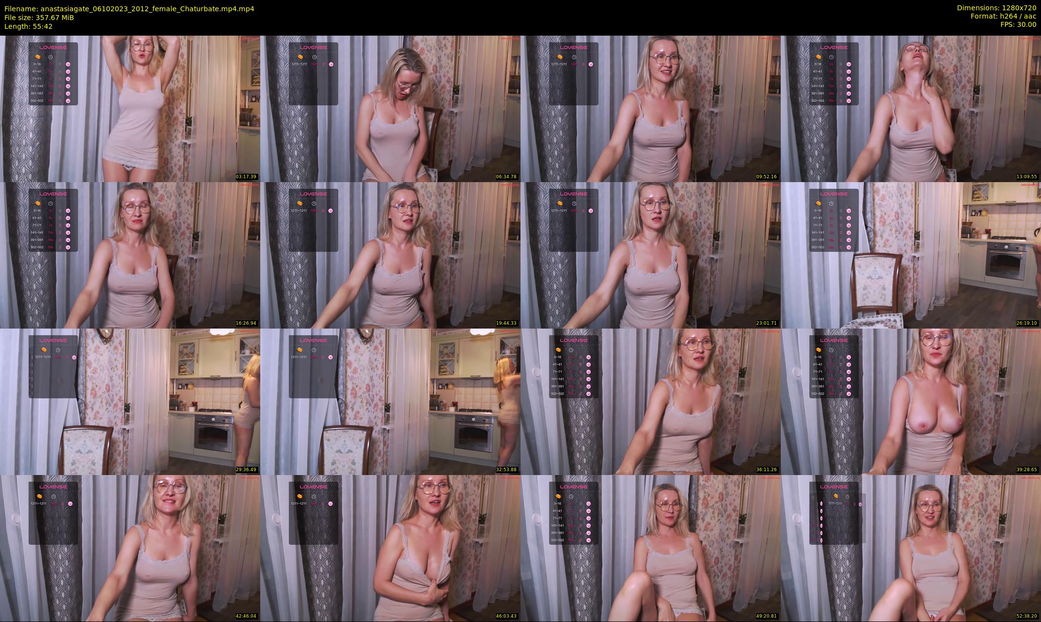 anastasiagate — 56 minute Chaturbate female cam show recording, 720p, Oct 6, 2023