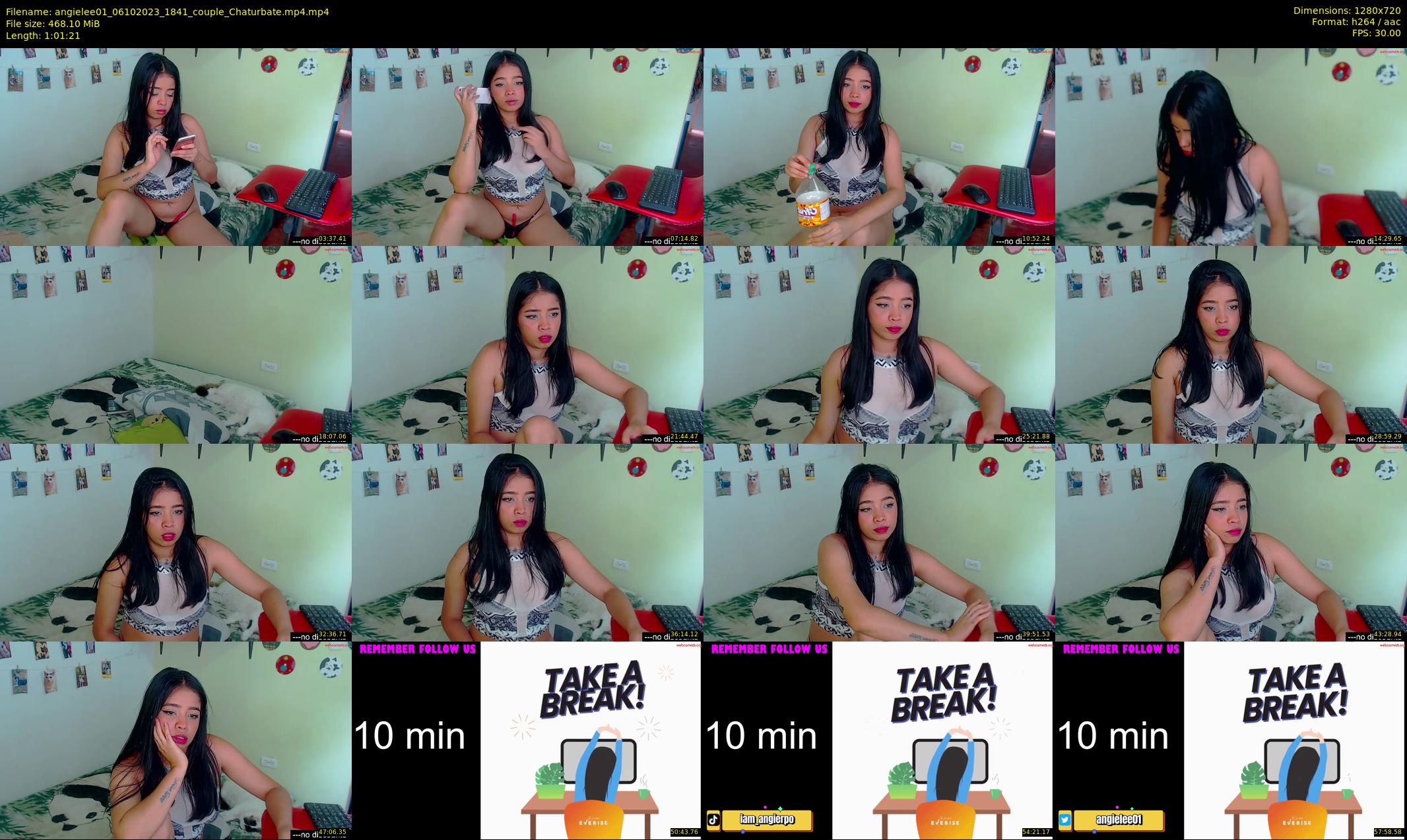 angielee01 — 62 minute Chaturbate couple cam show recording, 720p, Oct 6, 2023