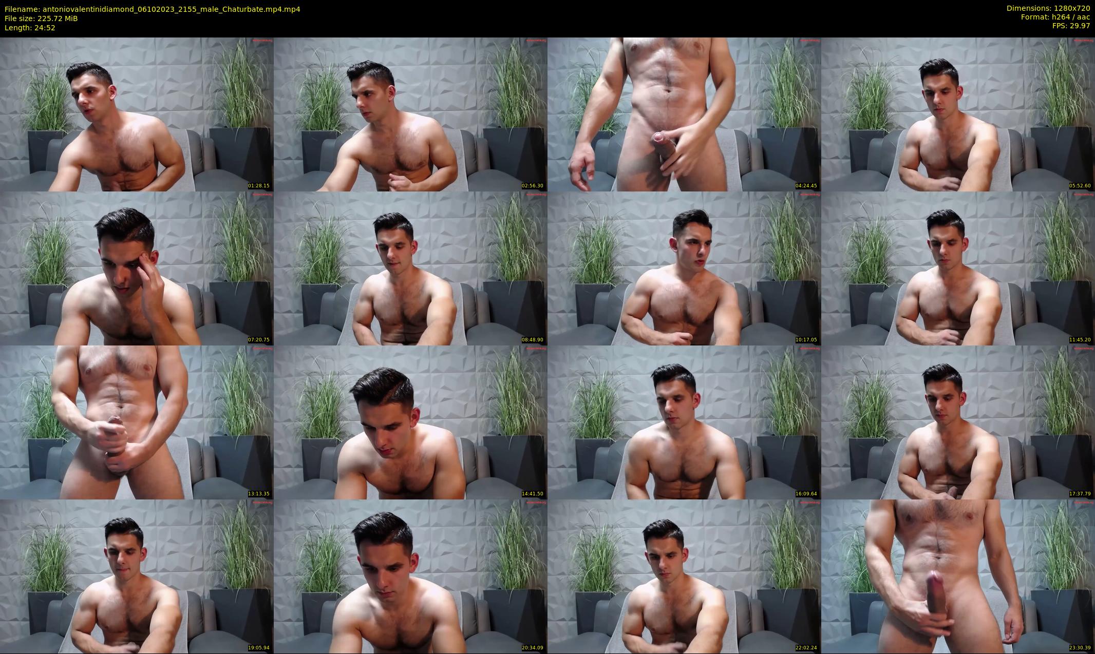 antoniovalentinidiamond — 25 minute Chaturbate male cam show recording, 720p, Oct 6, 2023