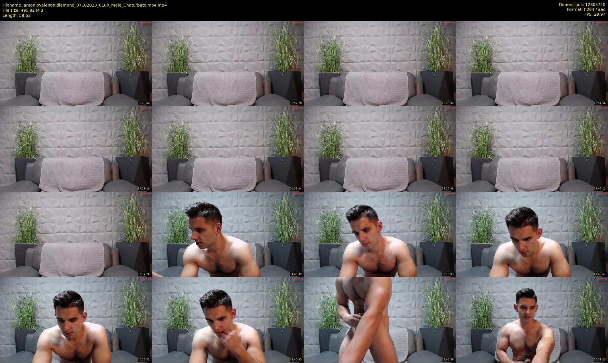 antoniovalentinidiamond — 59 minute Chaturbate male cam show recording, 720p, Oct 7, 2023