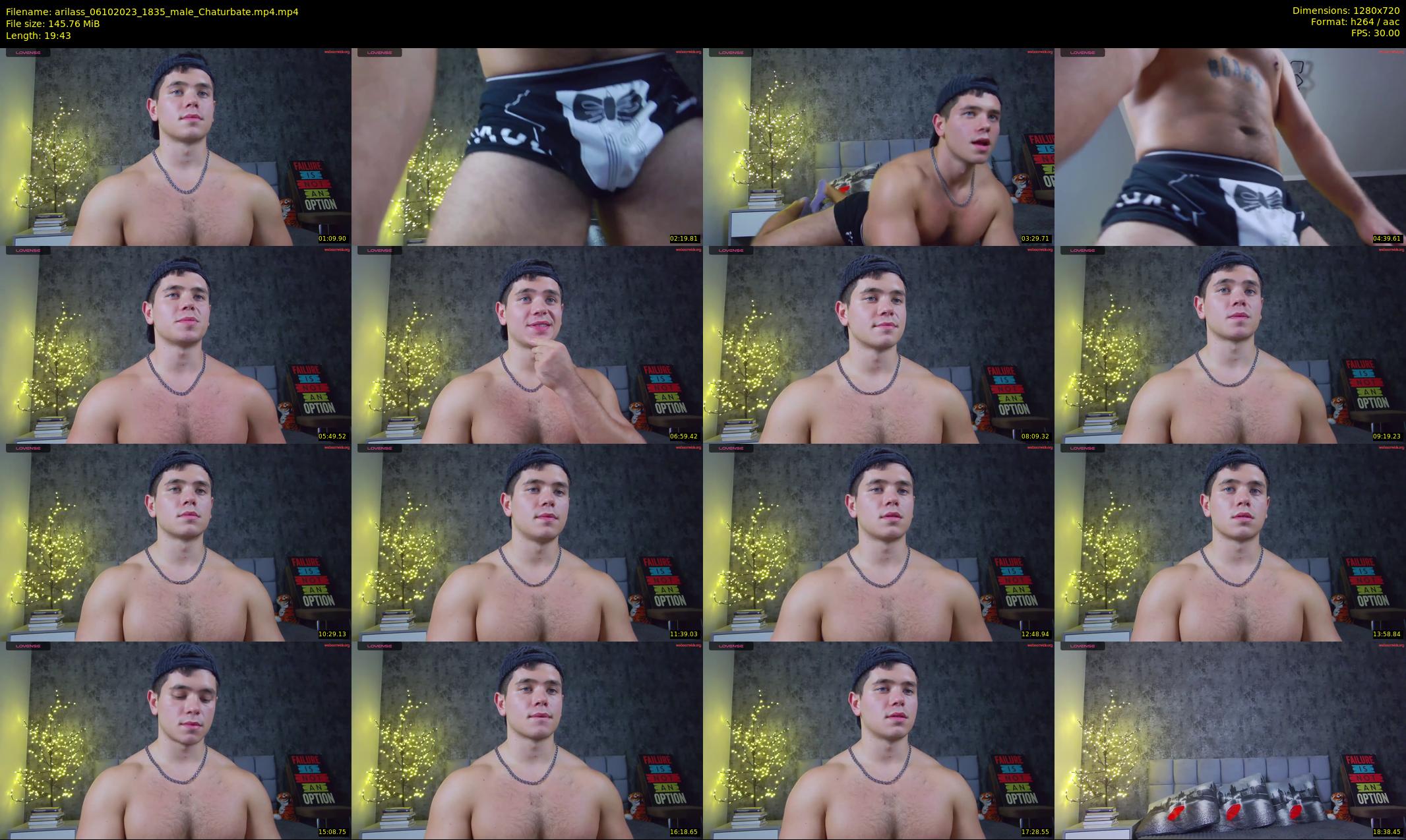 arilass — 20 minute Chaturbate male cam show recording, 720p, Oct 6, 2023