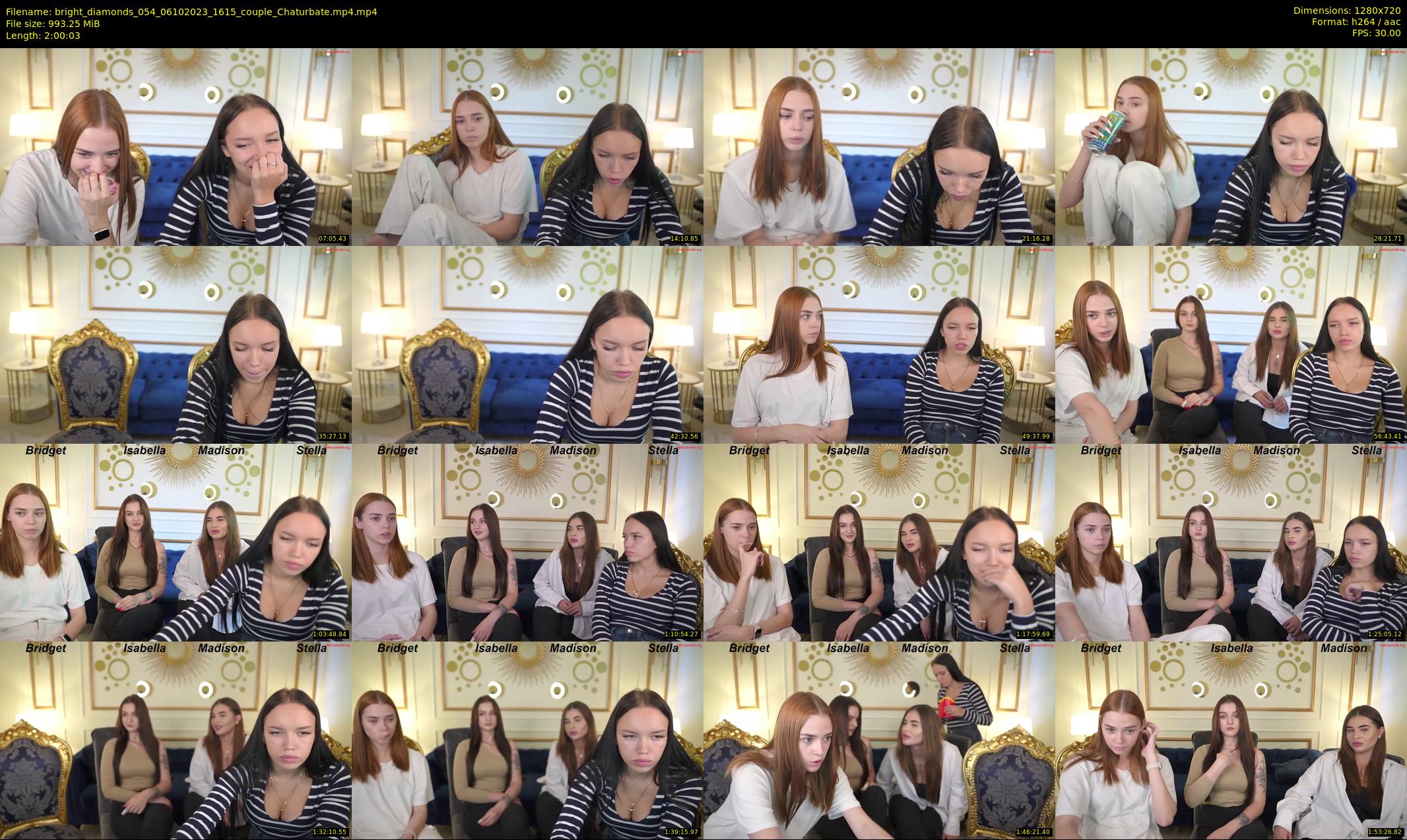 bright_diamonds_054 — 121 minute Chaturbate couple cam show recording, 720p, Oct 6, 2023