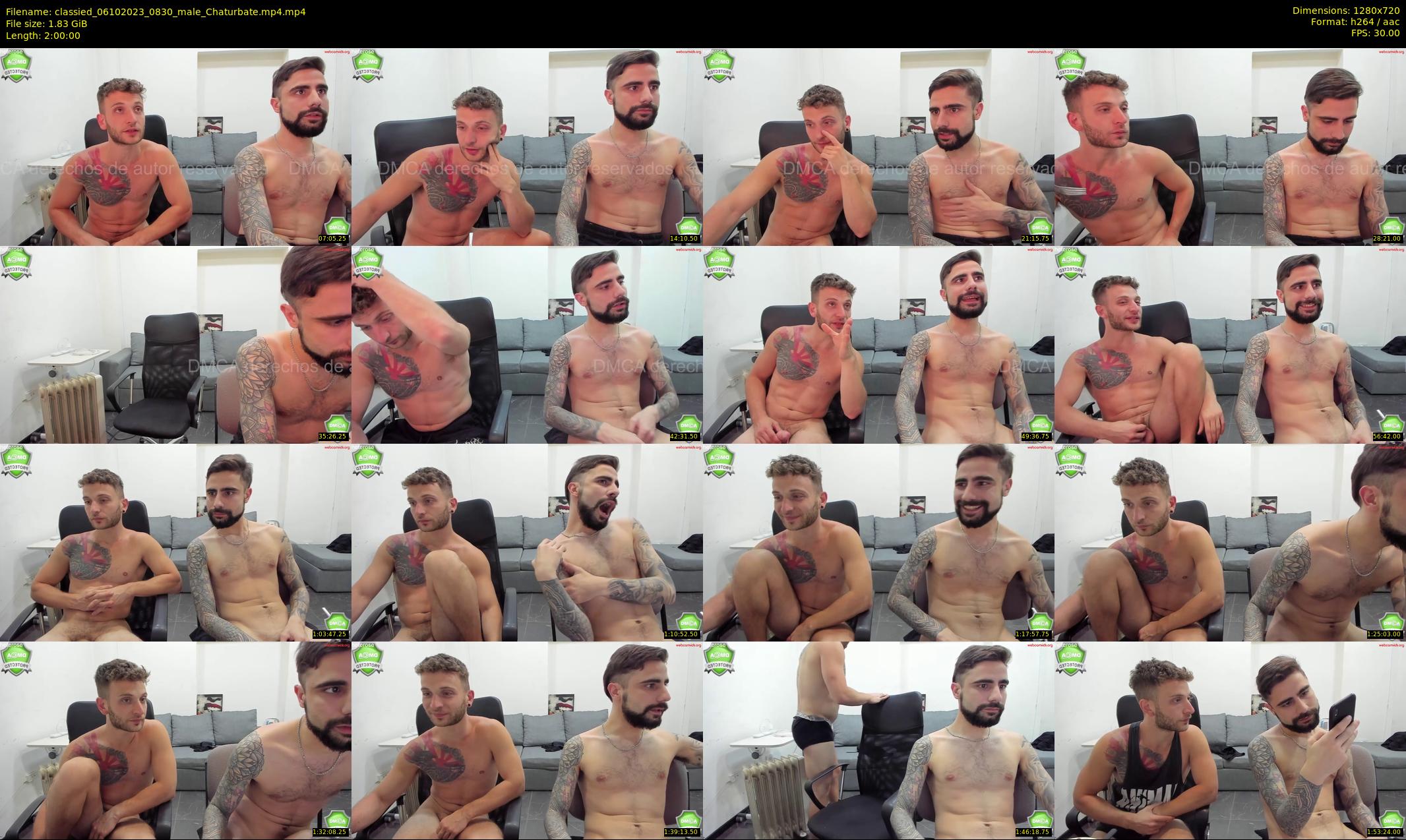 classied — 120 minute Chaturbate male cam show recording, 720p, Oct 6, 2023