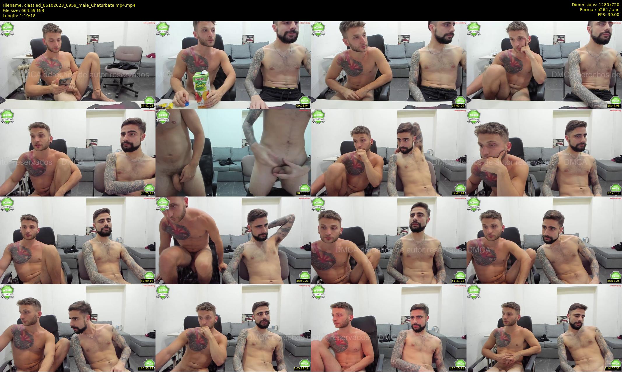 classied — 80 minute Chaturbate male cam show recording, 720p, Oct 6, 2023