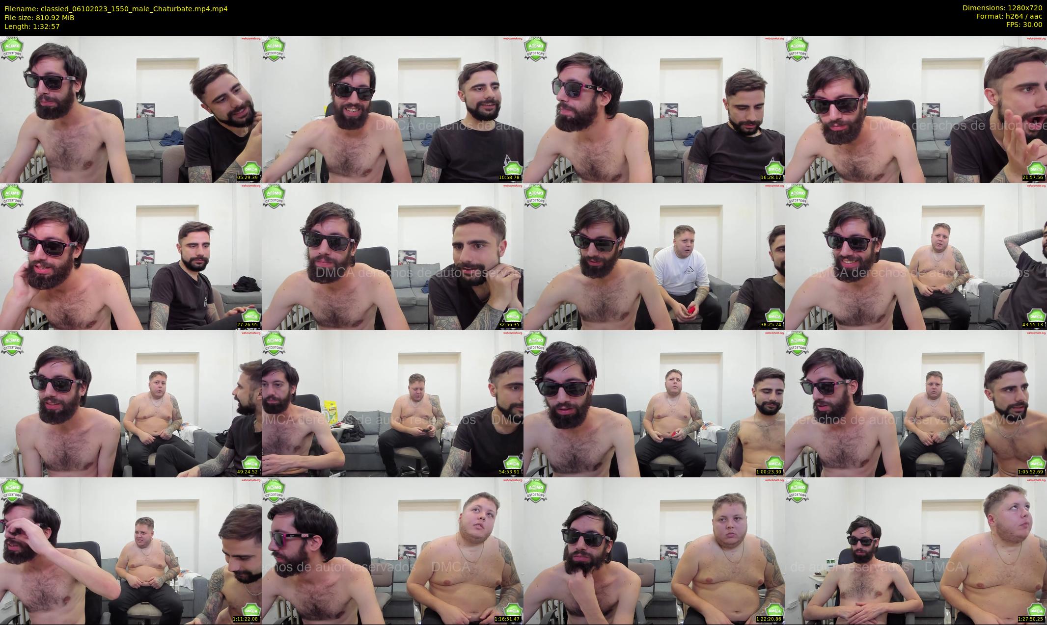 classied — 93 minute Chaturbate male cam show recording, 720p, Oct 6, 2023