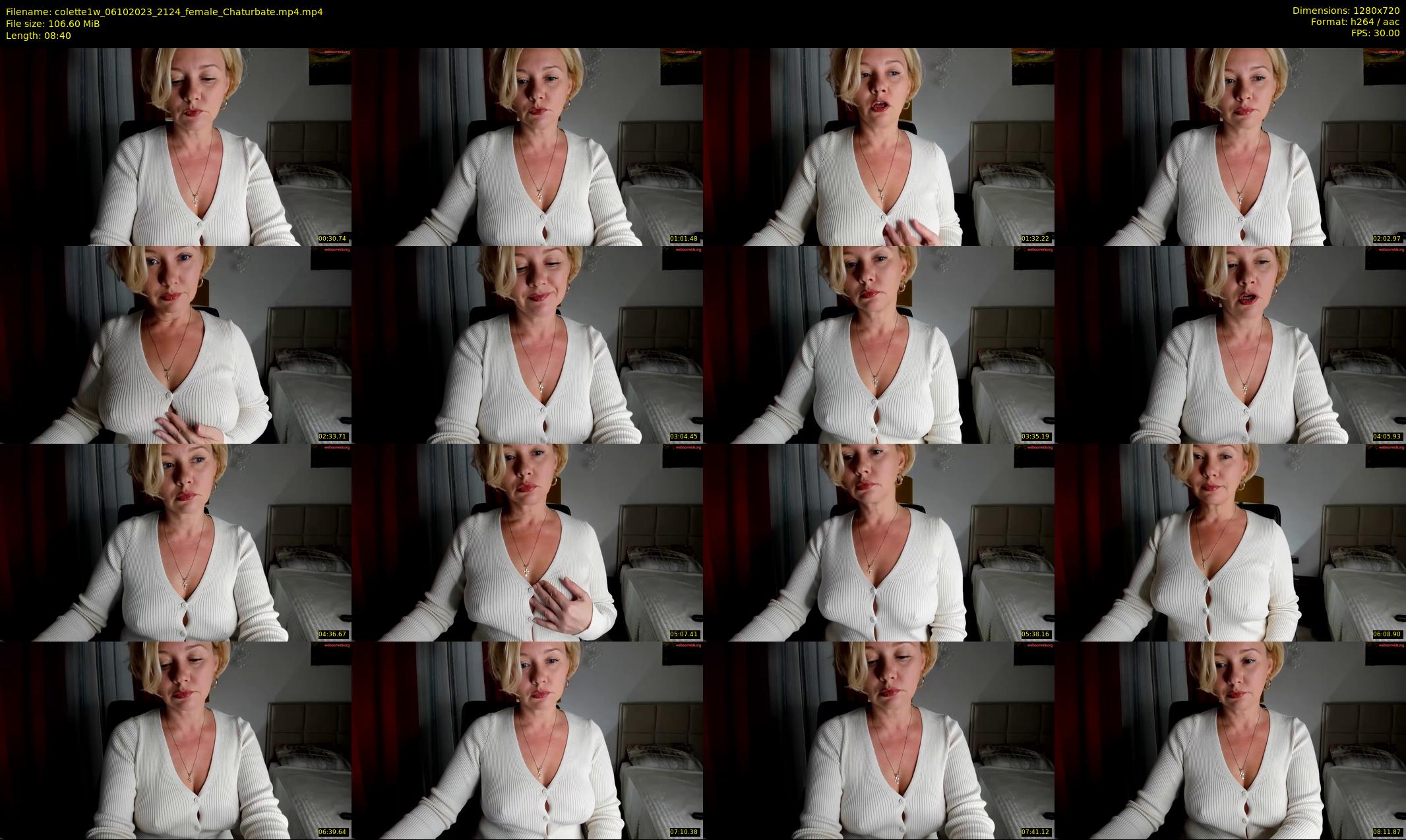colette1w — 9 minute Chaturbate female cam show recording, 720p, Oct 6, 2023