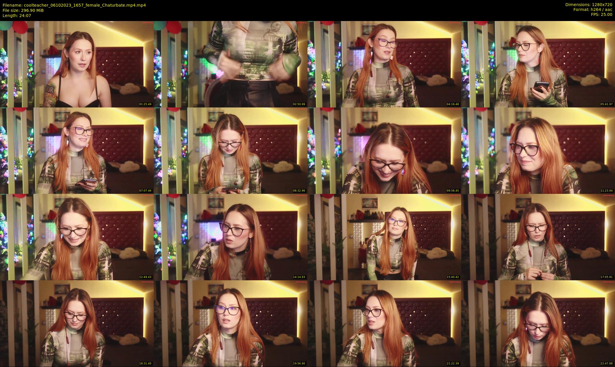 coolteacher — 25 minute Chaturbate female cam show recording, 720p, Oct 6, 2023