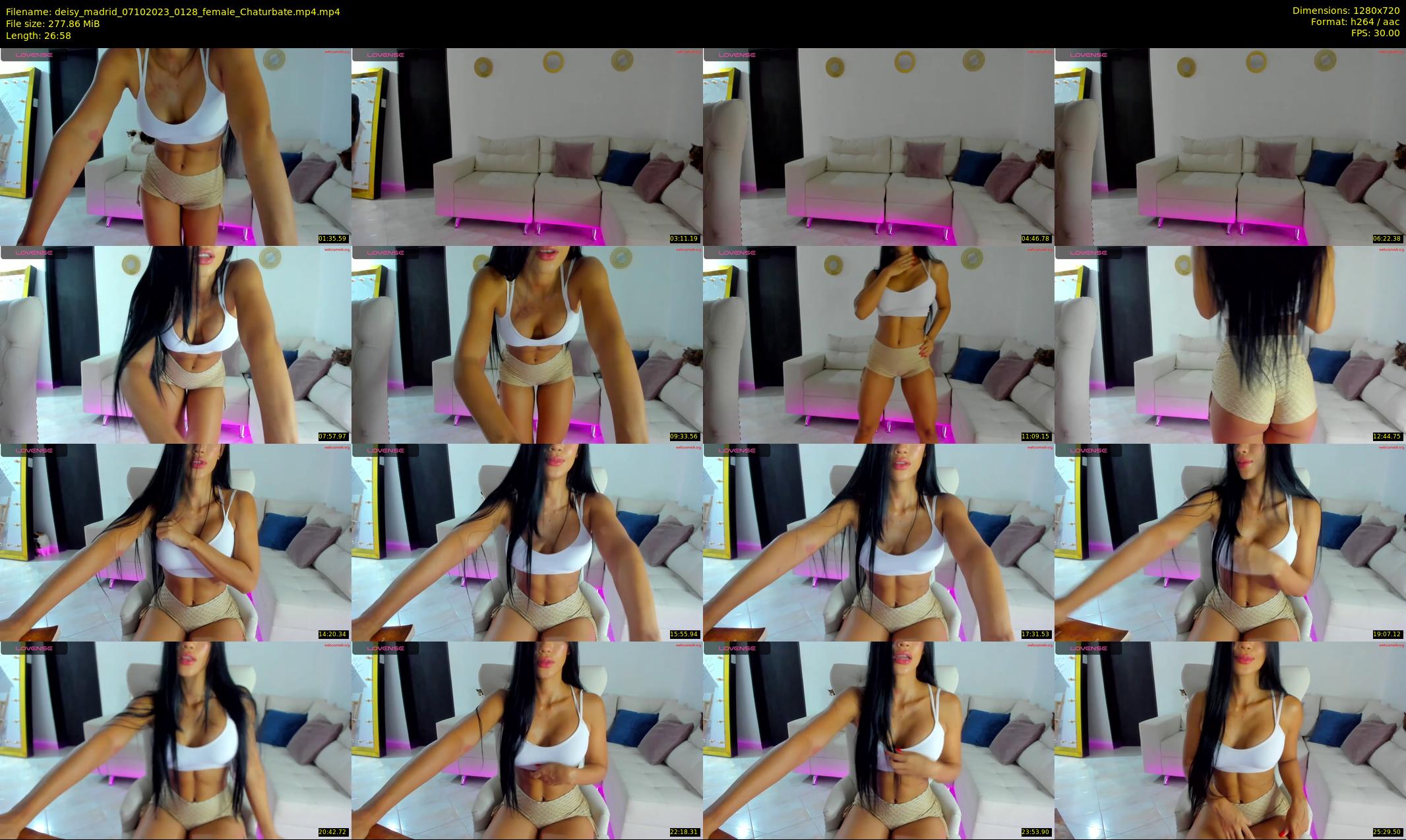 deisy_madrid — 27 minute Chaturbate female cam show recording, 720p, Oct 7, 2023