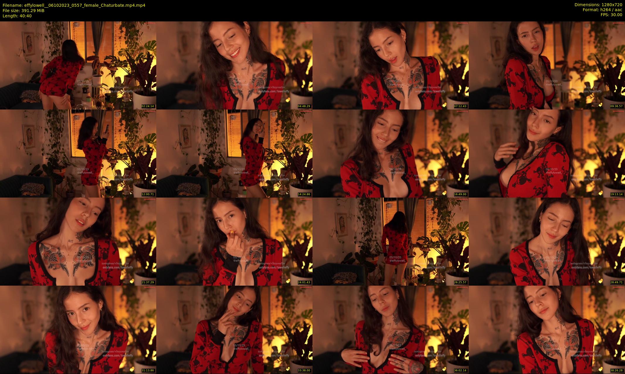 effylowell_ — 41 minute Chaturbate female cam show recording, 720p, Oct 6, 2023
