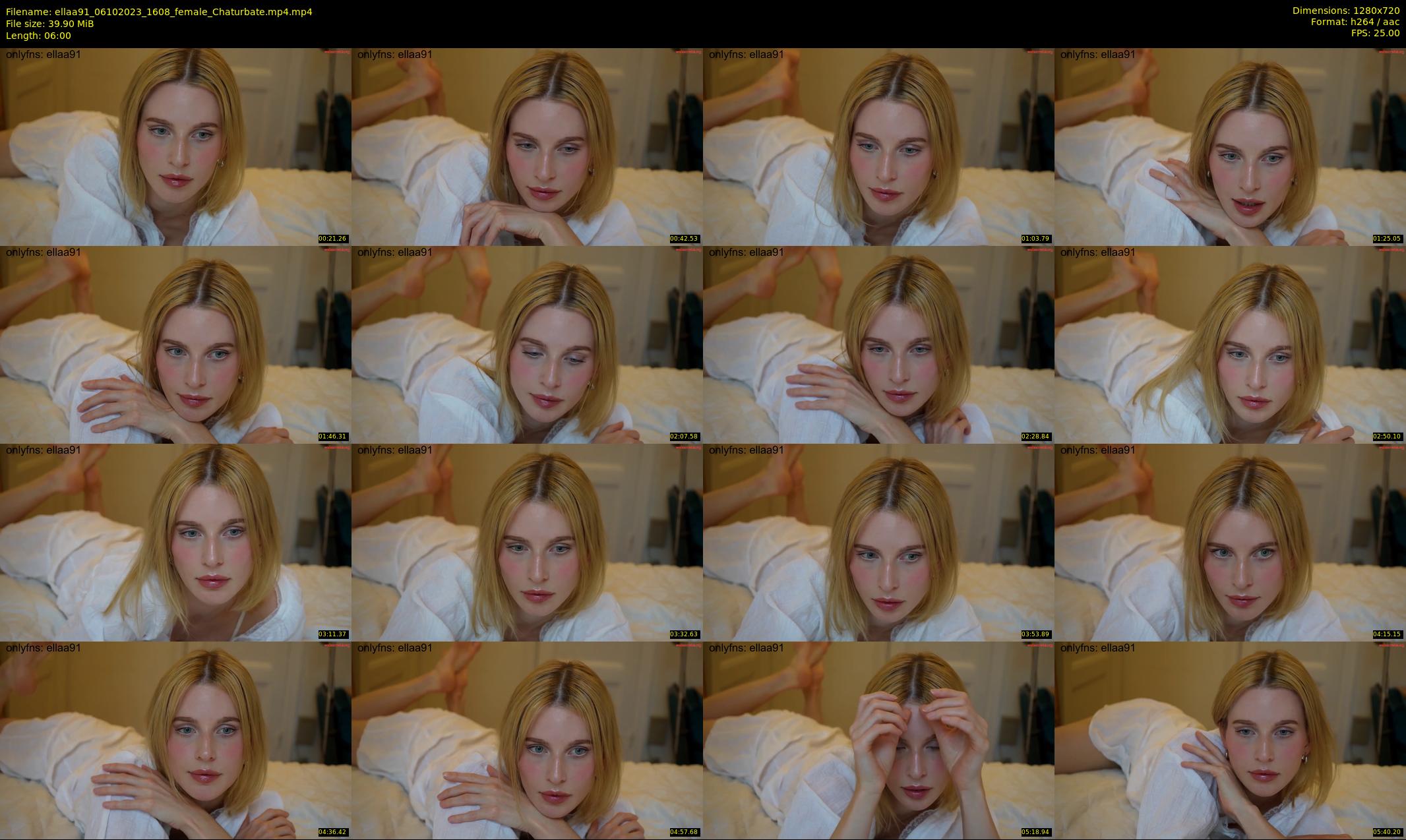 ellaa91 — 6 minute Chaturbate female cam show recording, 720p, Oct 6, 2023