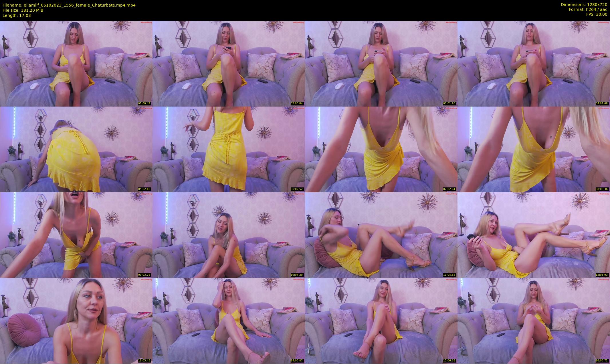 ellamilf — 18 minute Chaturbate female cam show recording, 720p, Oct 6, 2023