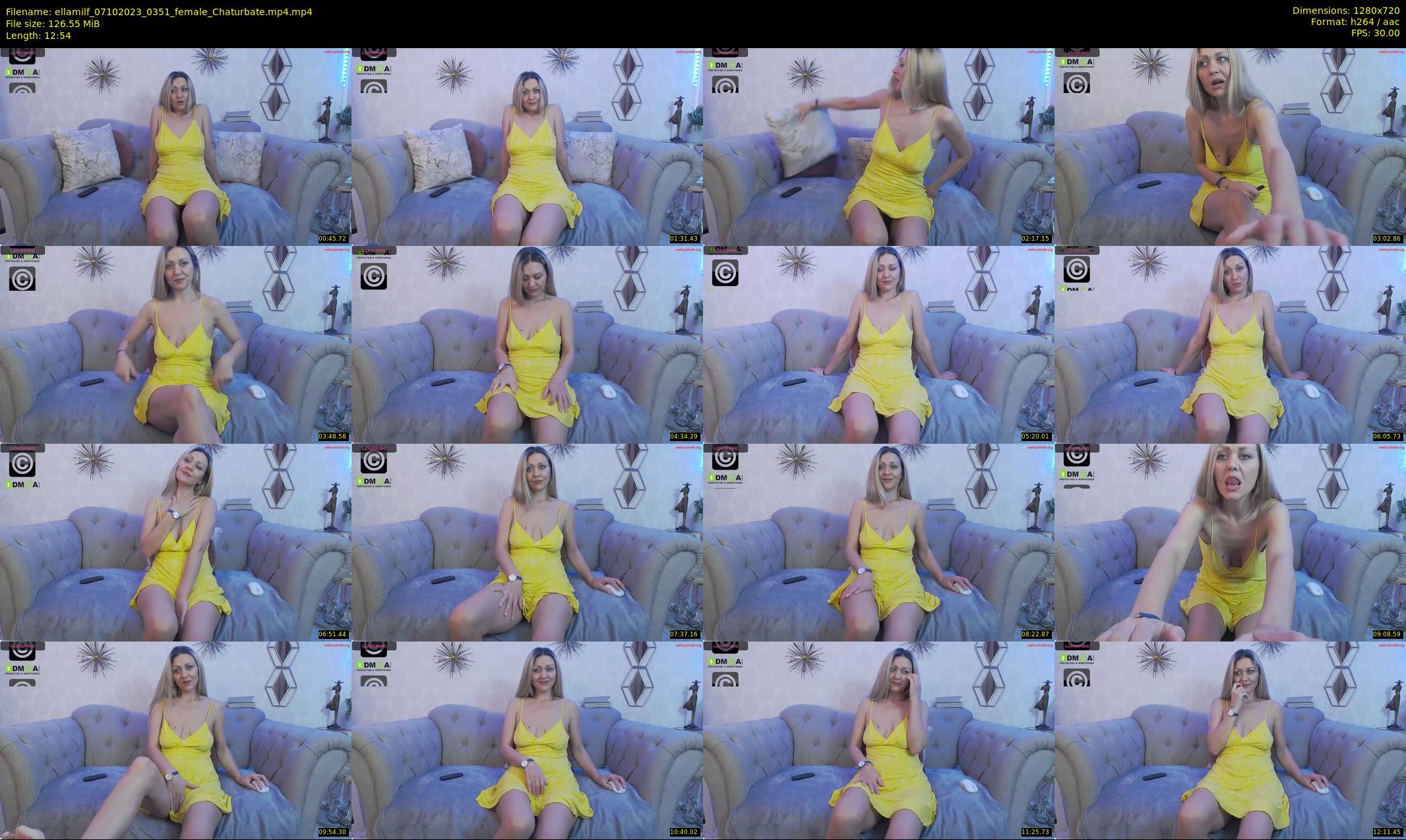 ellamilf — 13 minute Chaturbate female cam show recording, 720p, Oct 7, 2023