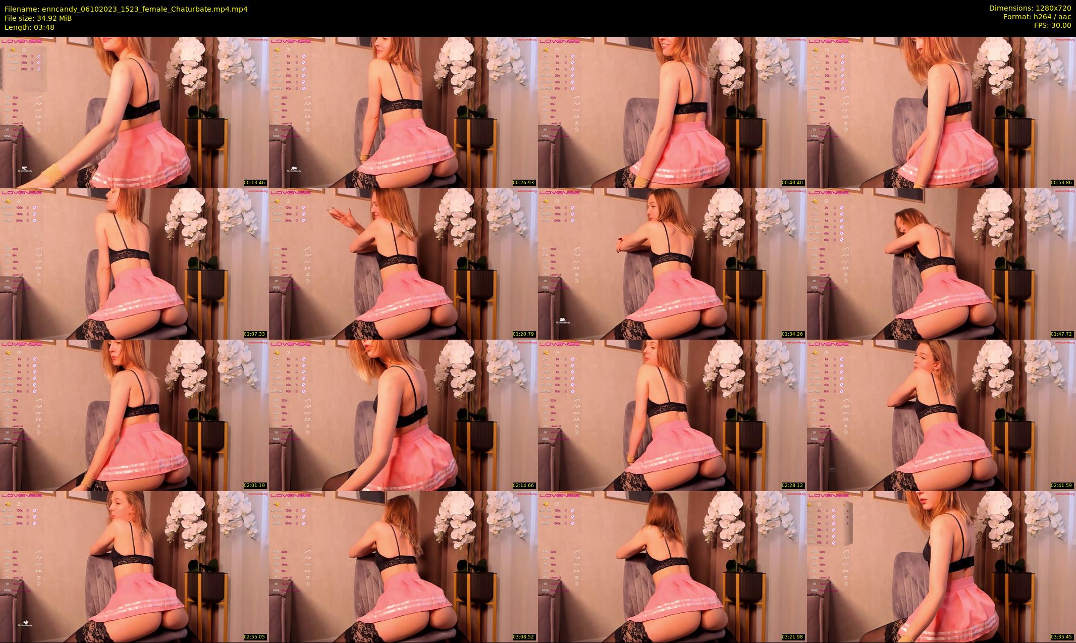 enncandy — 4 minute Chaturbate female cam show recording, 720p, Oct 6, 2023