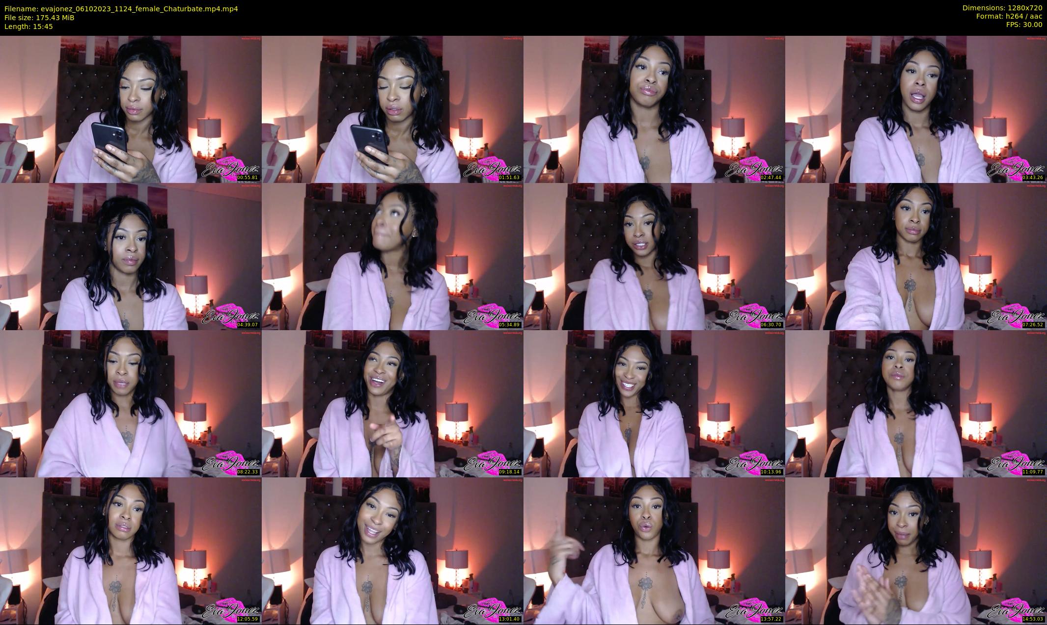 evajonez — 16 minute Chaturbate female cam show recording, 720p, Oct 6, 2023