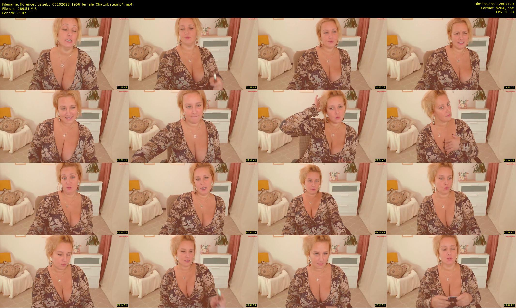 florencebigsizebb — 26 minute Chaturbate female cam show recording, 720p, Oct 6, 2023